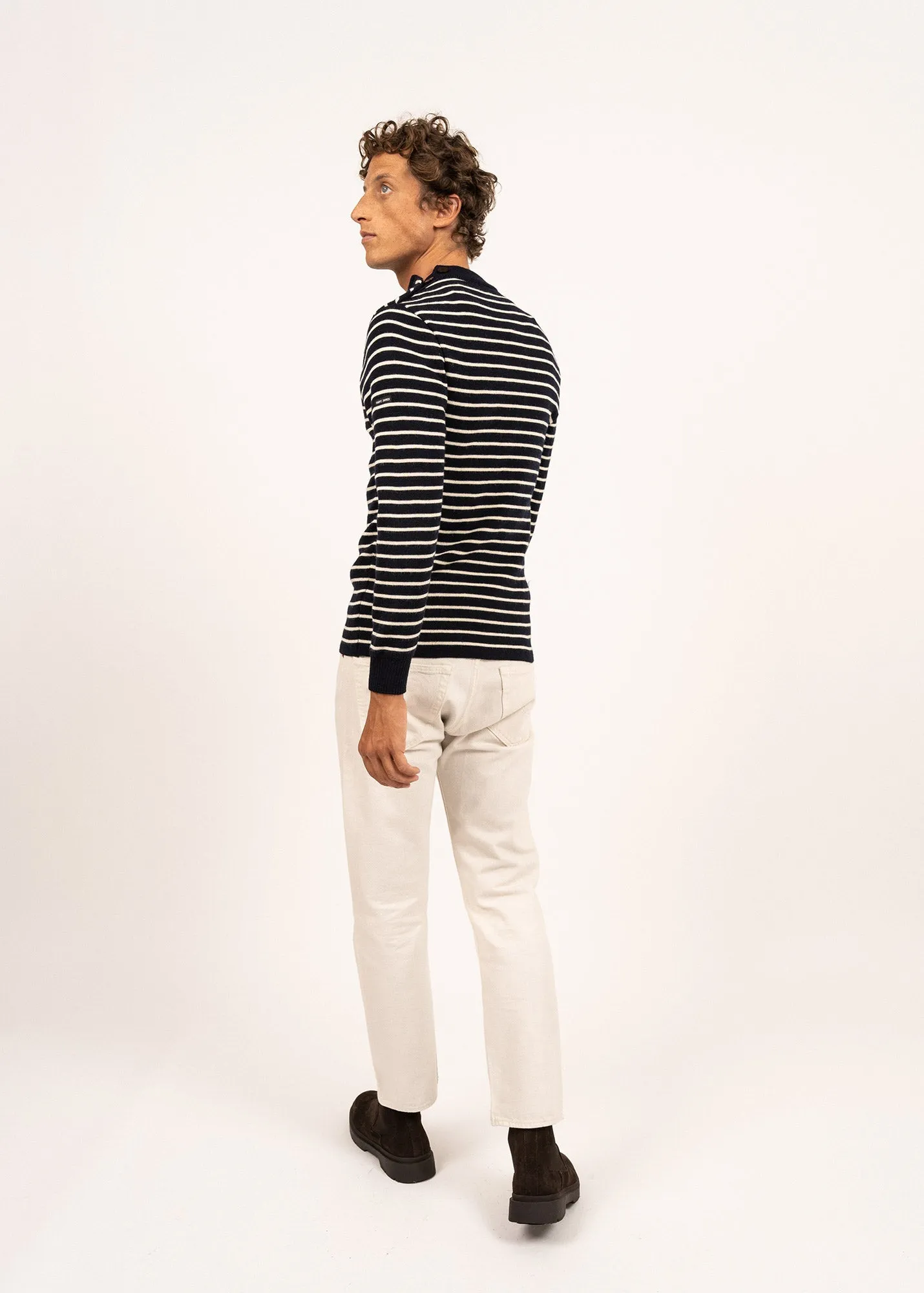 Pull marin ray Matelot - coupe ajuste (MARINE/ECRU)