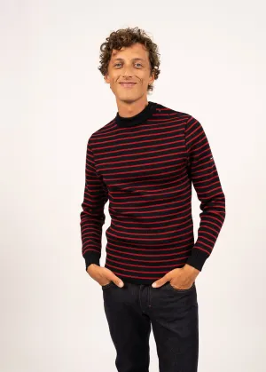 Pull marin ray Matelot - coupe ajuste (NAVY/MEDOC)