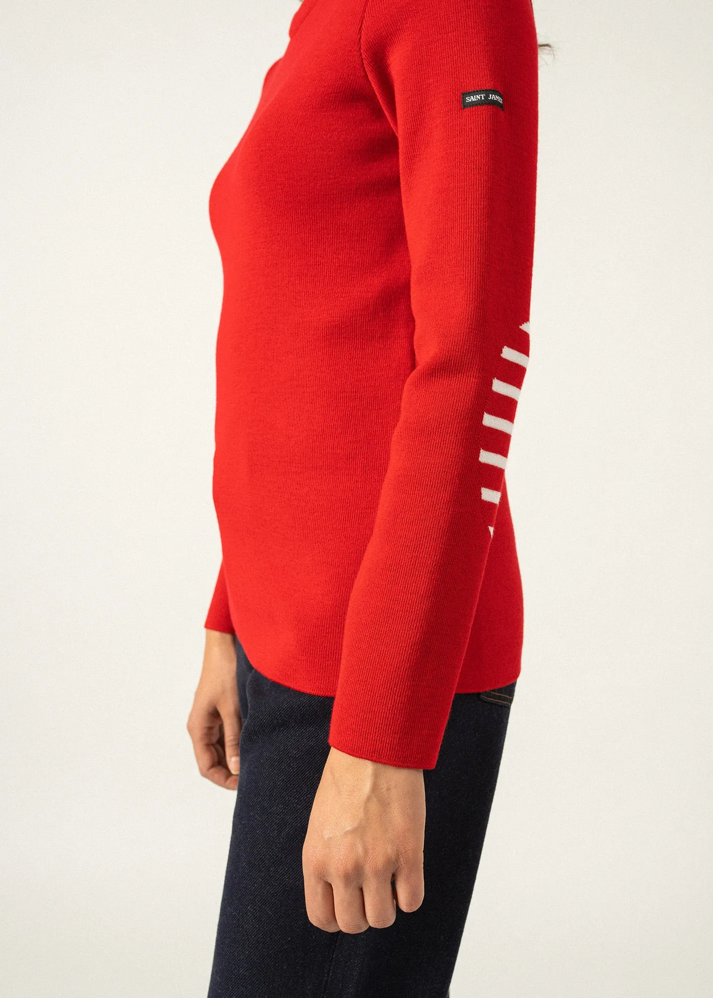 Pull marin uni Brganon - en laine (TULIPE)