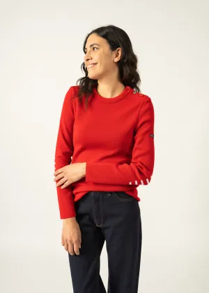 Pull marin uni Brganon - en laine (TULIPE)