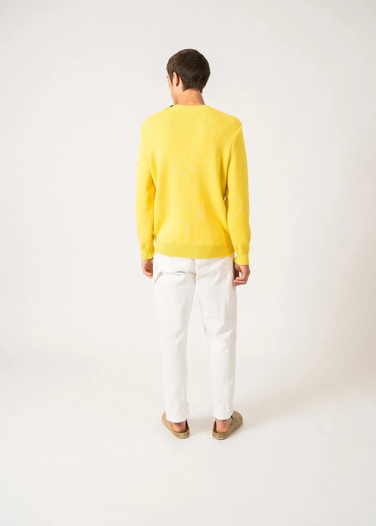 Pull marin uni Cancale - coupe confort (ACIDULE)