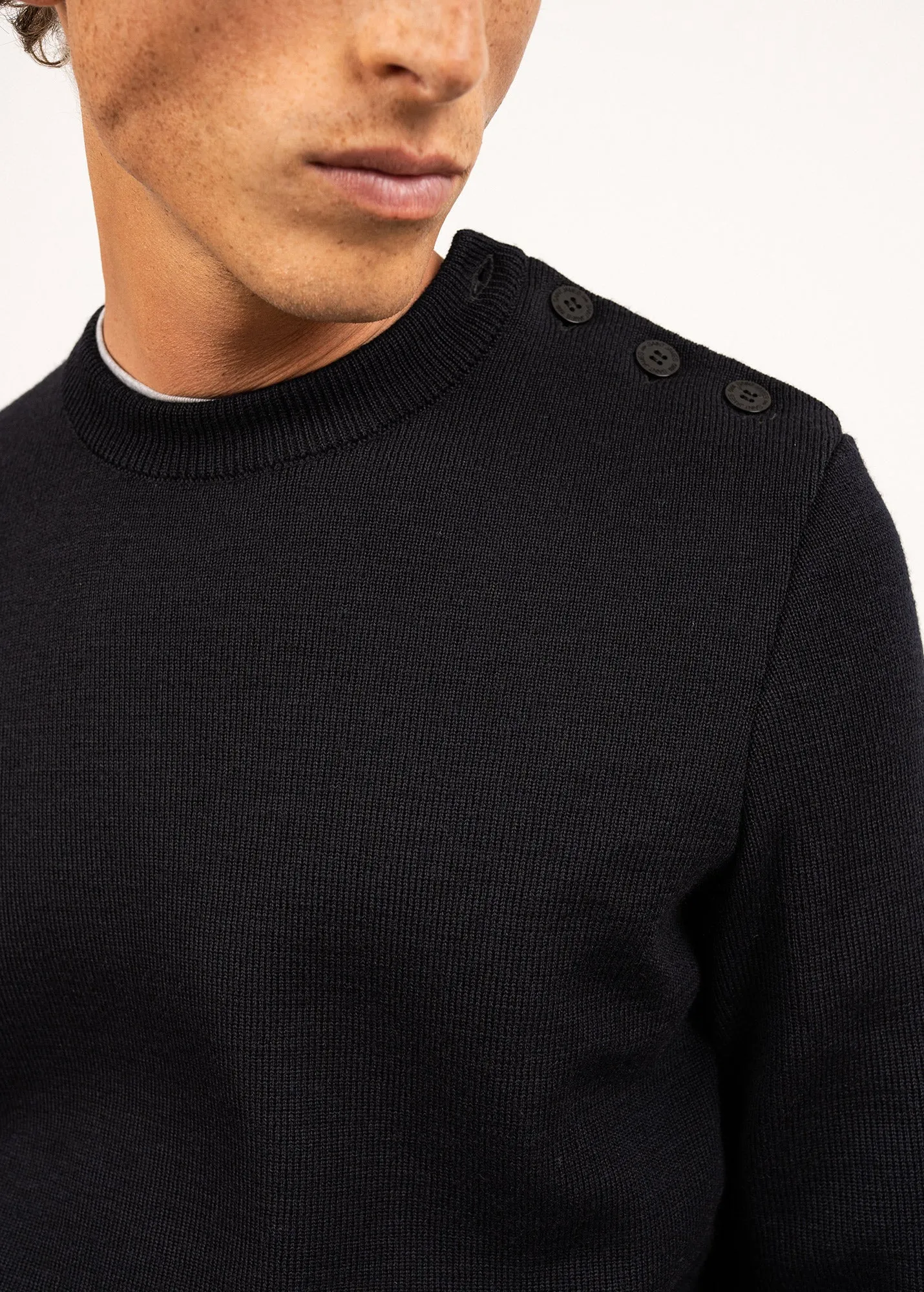 Pull marin uni Cancale - coupe confort (NAVY)