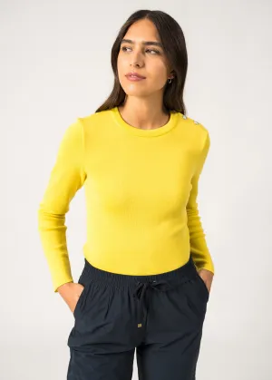 Pull marin uni Mare - en laine mrinos (ACIDULE)