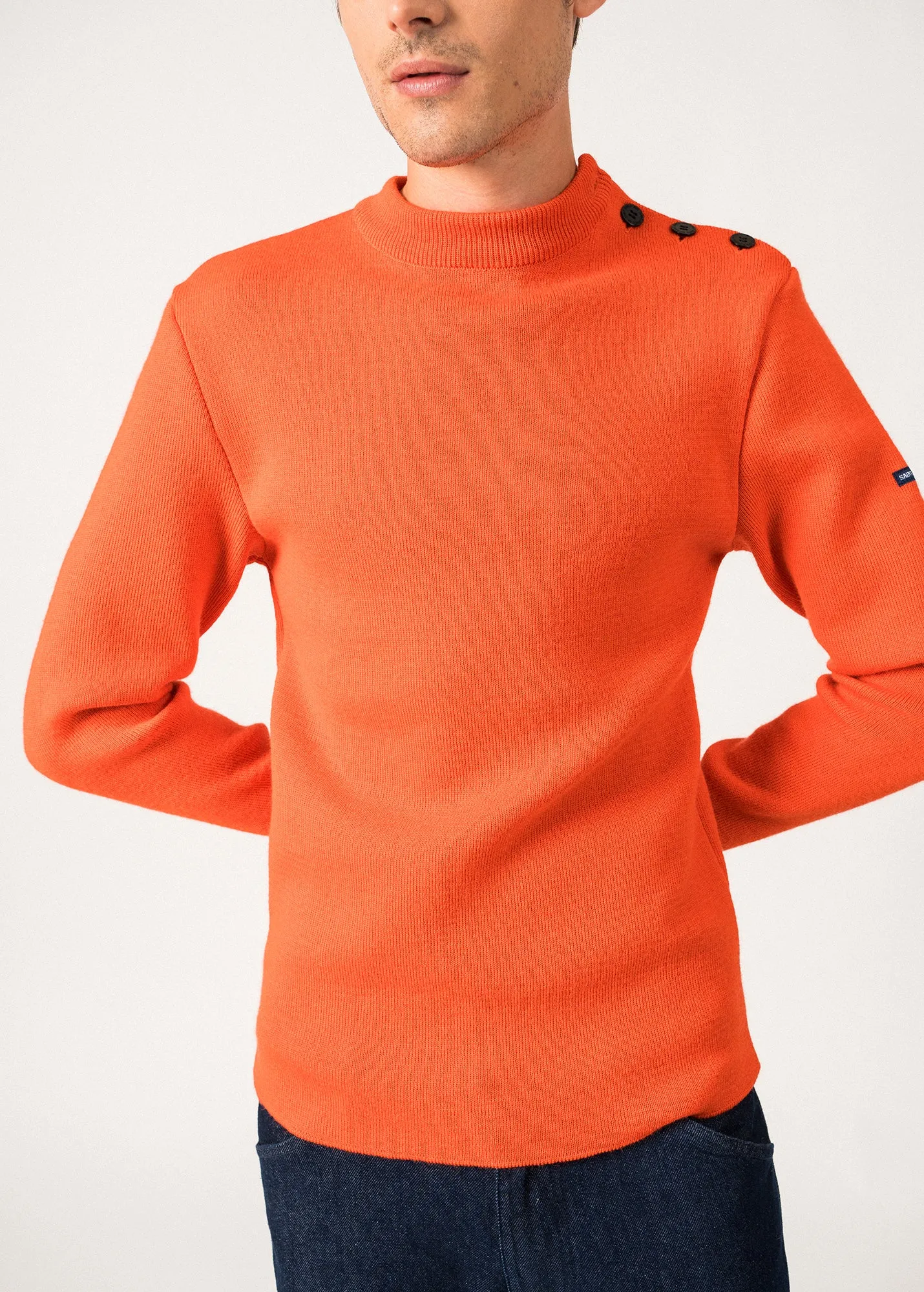 Pull marin uni Matelot - coupe ajuste (BASKET)