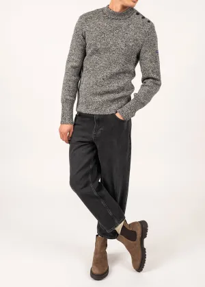 Pull marin uni Paris - SAINT JAMES 48N1W (NAVY/ECRU)
