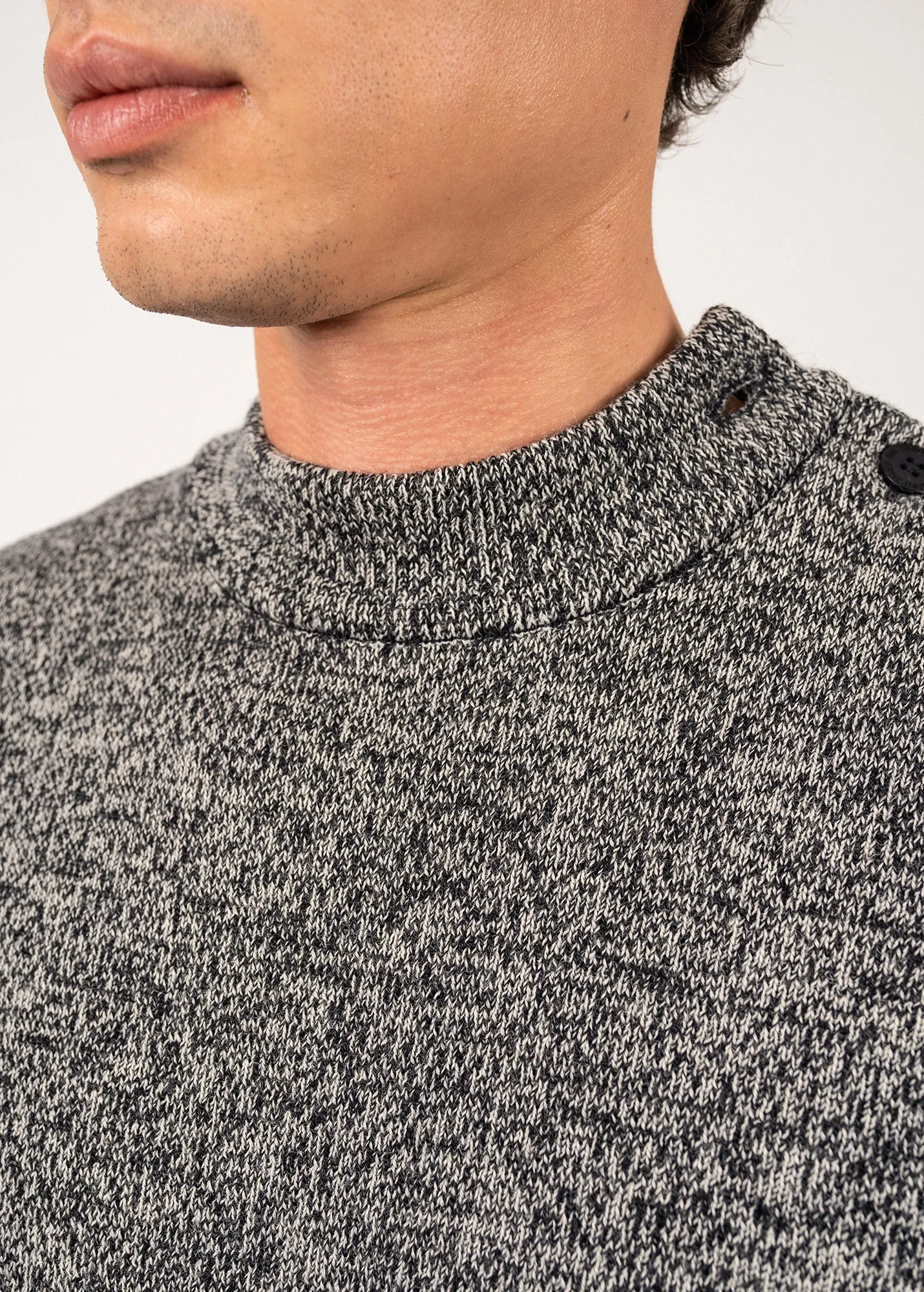 Pull marin uni Paris - SAINT JAMES 48N1W (NAVY/ECRU)