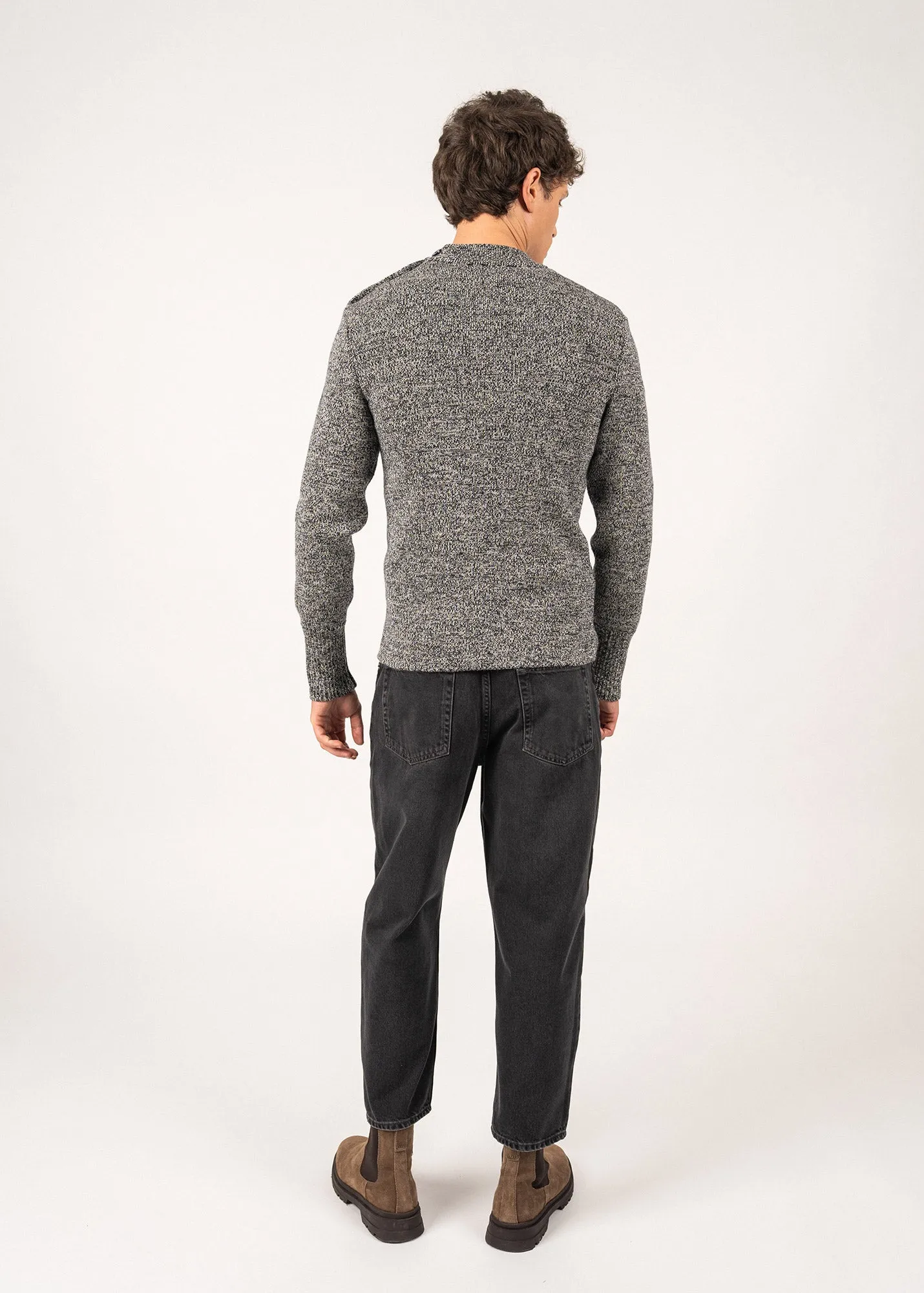 Pull marin uni Paris - SAINT JAMES 48N1W (NAVY/ECRU)