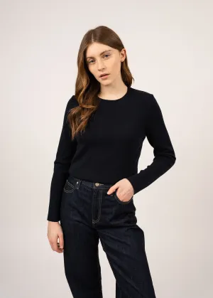 Pull Molne - en laine mrinos (NAVY)
