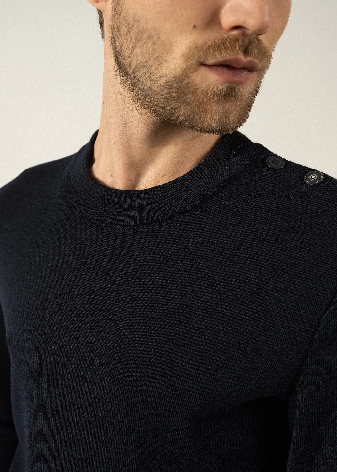 Pull Mondiovision Eiffel  coudires - SAINT JAMES x La Tour Eiffel (NAVY/ECUME)