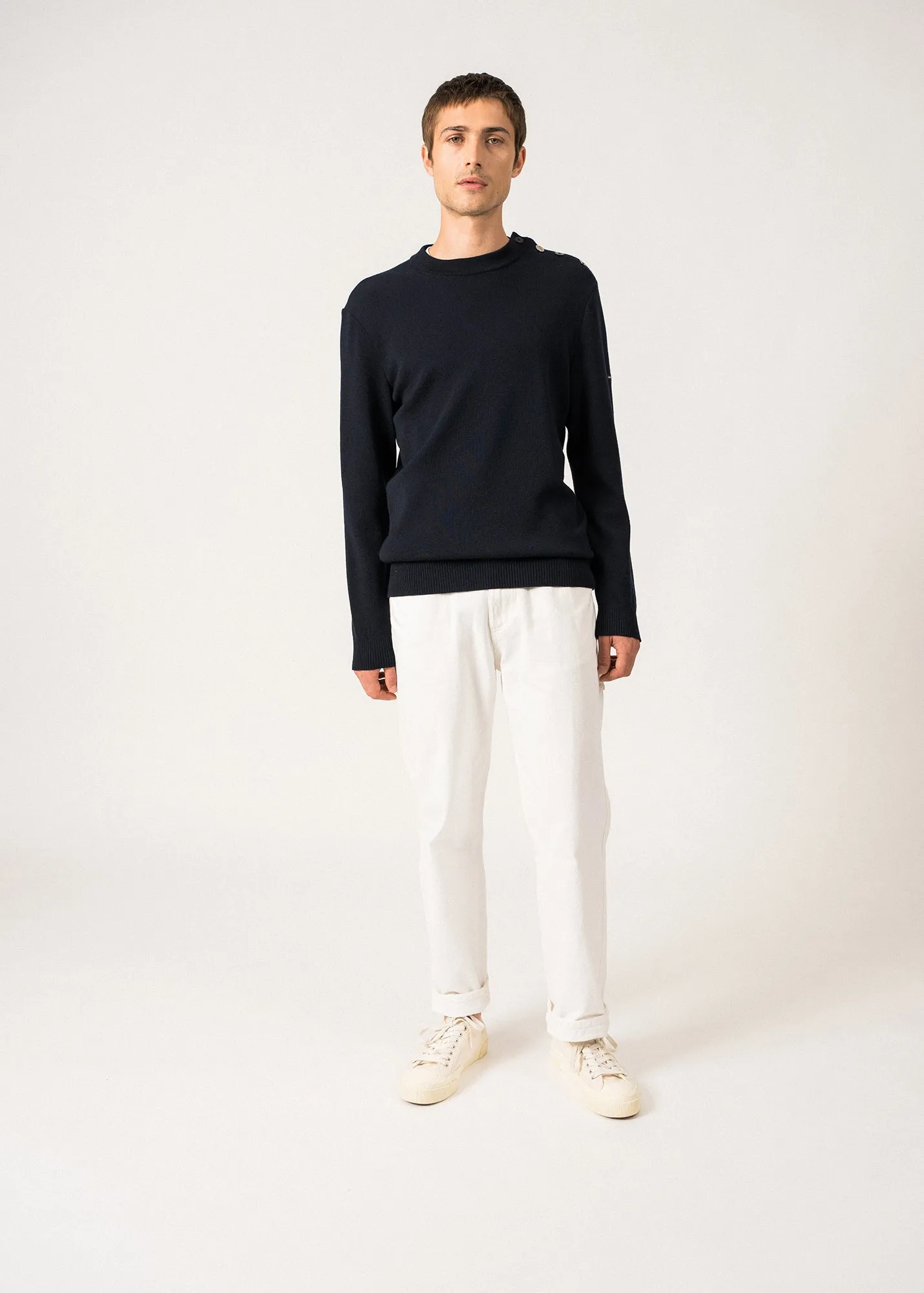 Pull Mondivision EPIC - SAINT JAMES x le Mont Saint-Michel (NAVY/MULTICO)