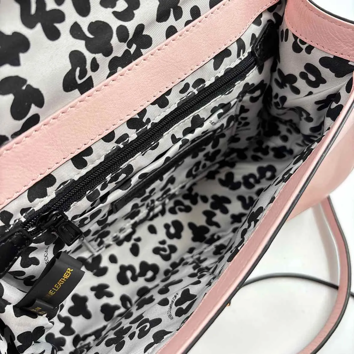 REBECCA MINKOFF Pink Quilted Leather LOVE Flap-Front Crossbody Purse