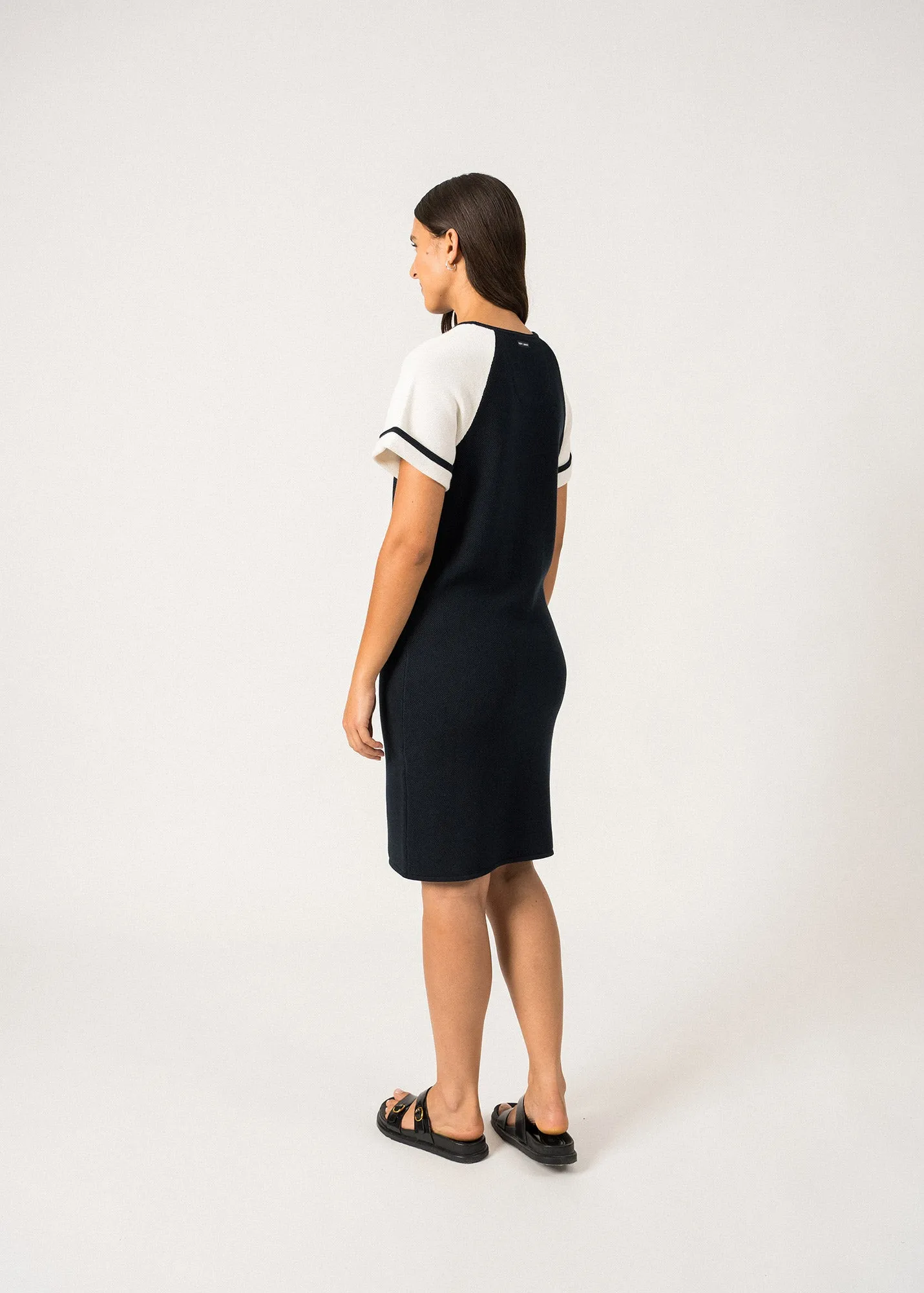 Robe en coton Plaisance - SAINT JAMES x Isabelle Ballu (MARINE/ECUME)