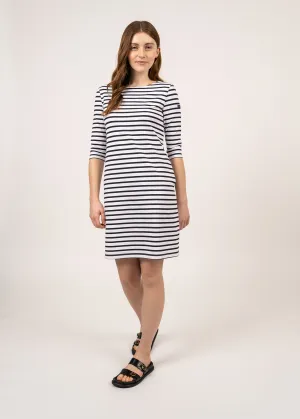 Robe marinire anti-UV Propriano -  manches 3/4 (NEIGE/NAVY)