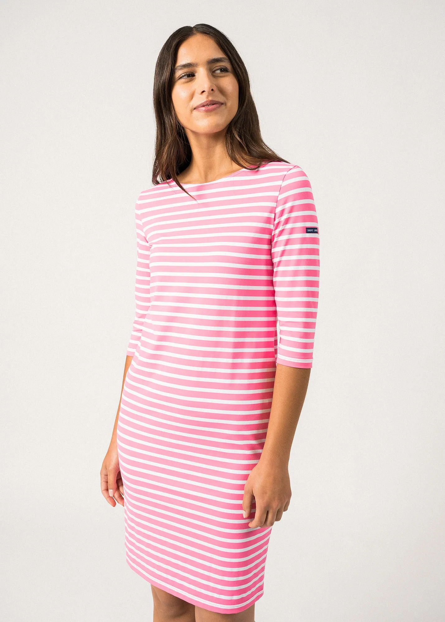 Robe marinire anti-UV Propriano -  manches 3/4 (NEON/NEIGE)