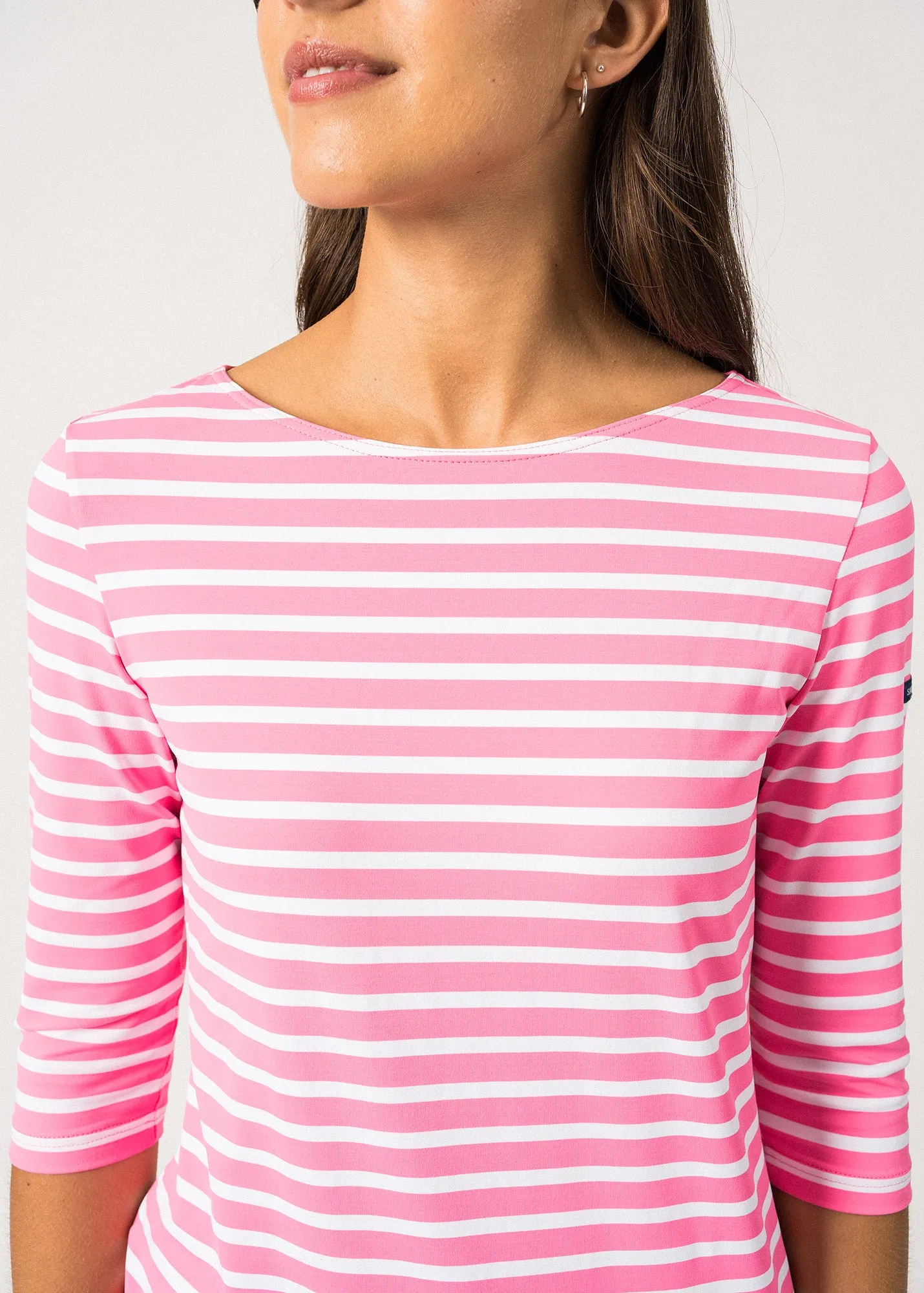 Robe marinire anti-UV Propriano -  manches 3/4 (NEON/NEIGE)