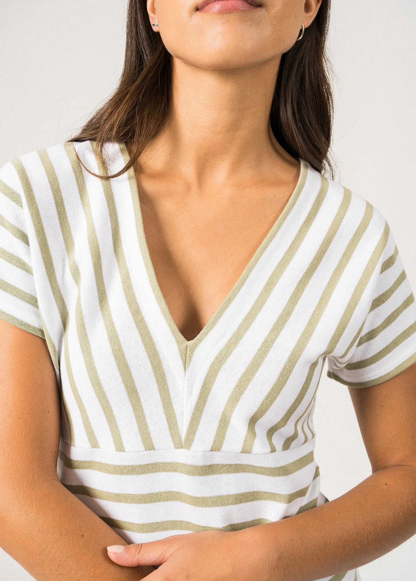 Robe Marinire  manches courtes - SAINT JAMES x Romain Brifault (NEIGE/AMANDIER)