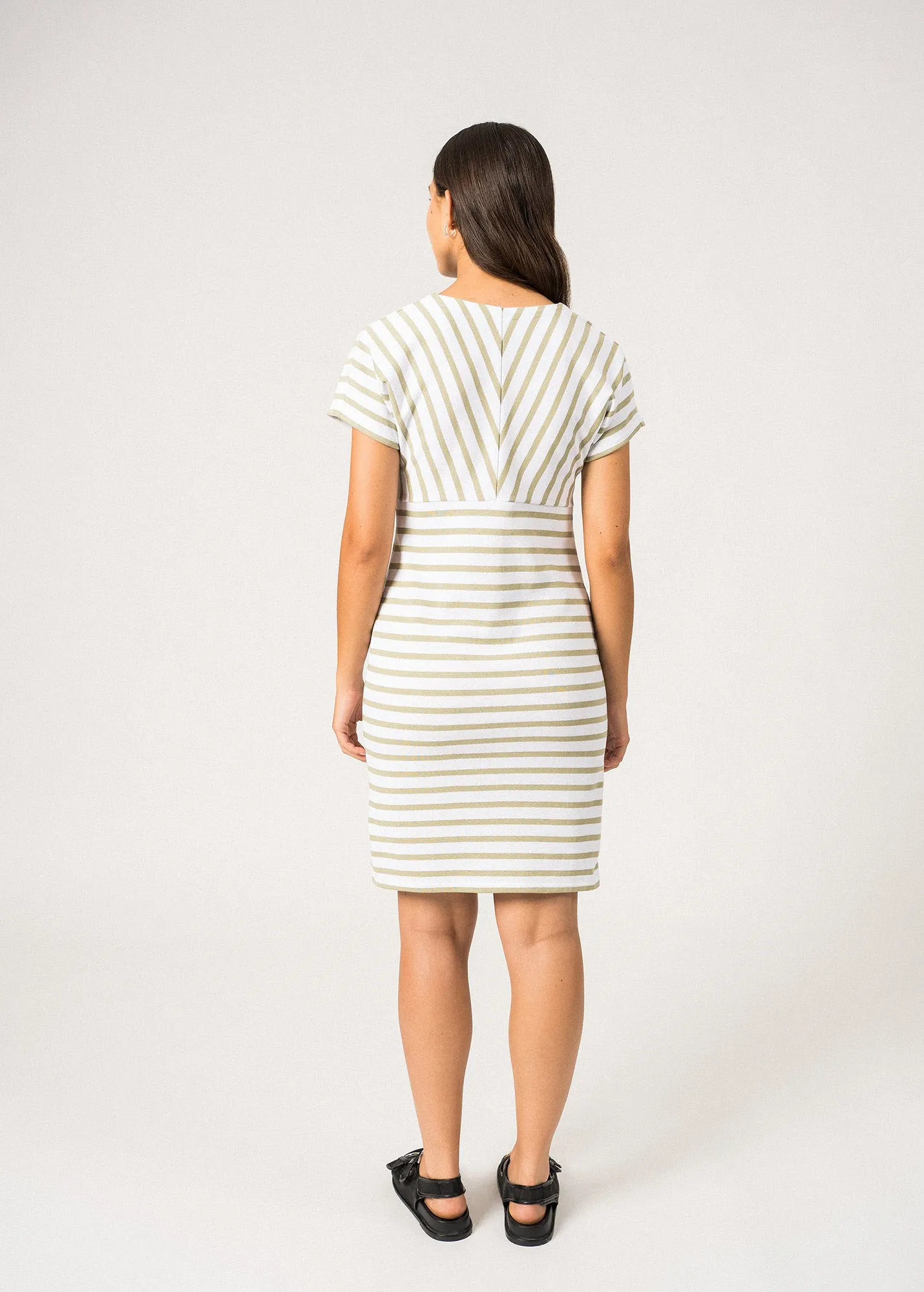 Robe Marinire  manches courtes - SAINT JAMES x Romain Brifault (NEIGE/AMANDIER)