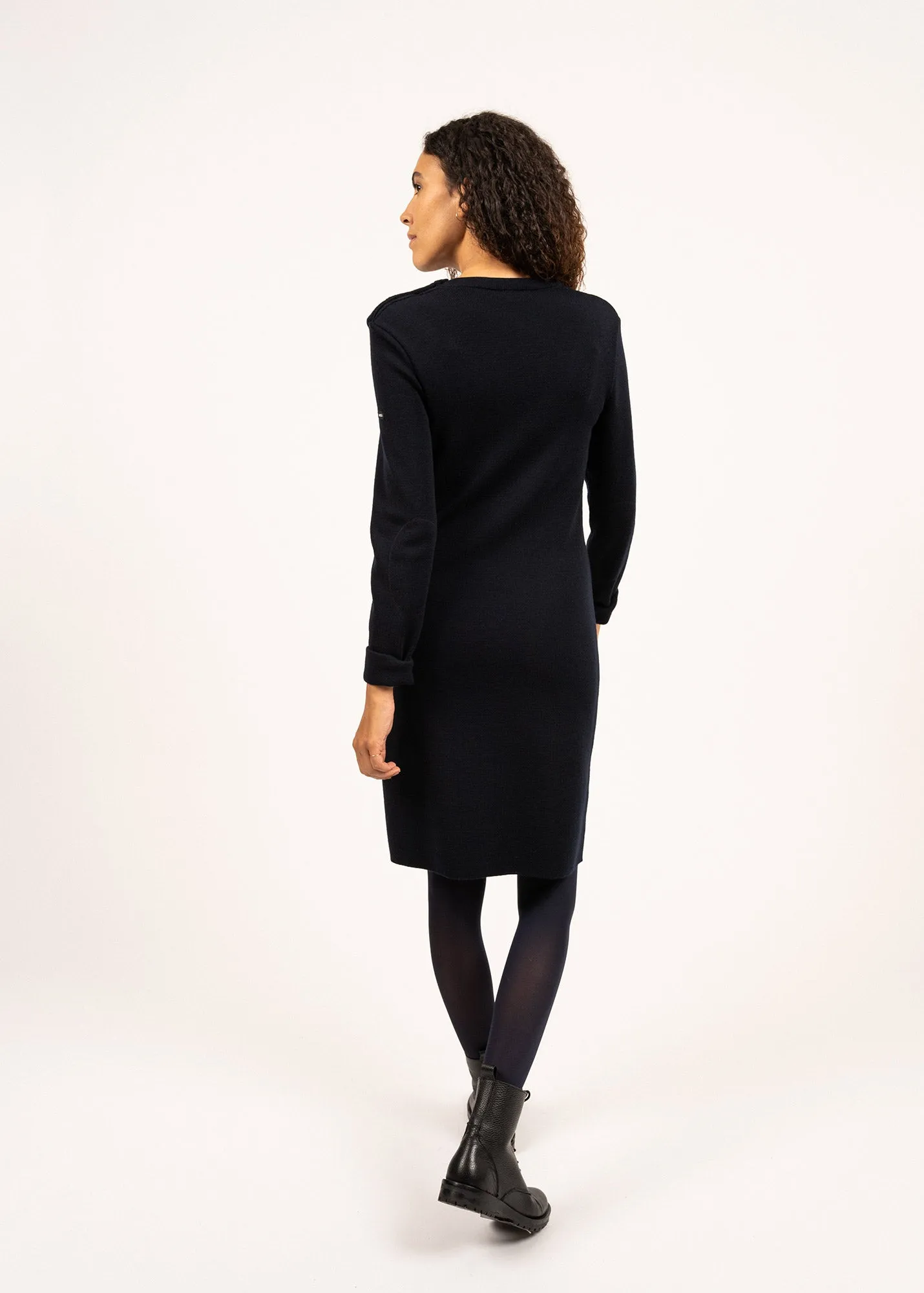 Robe pull Grande Mare - en laine (NAVY)