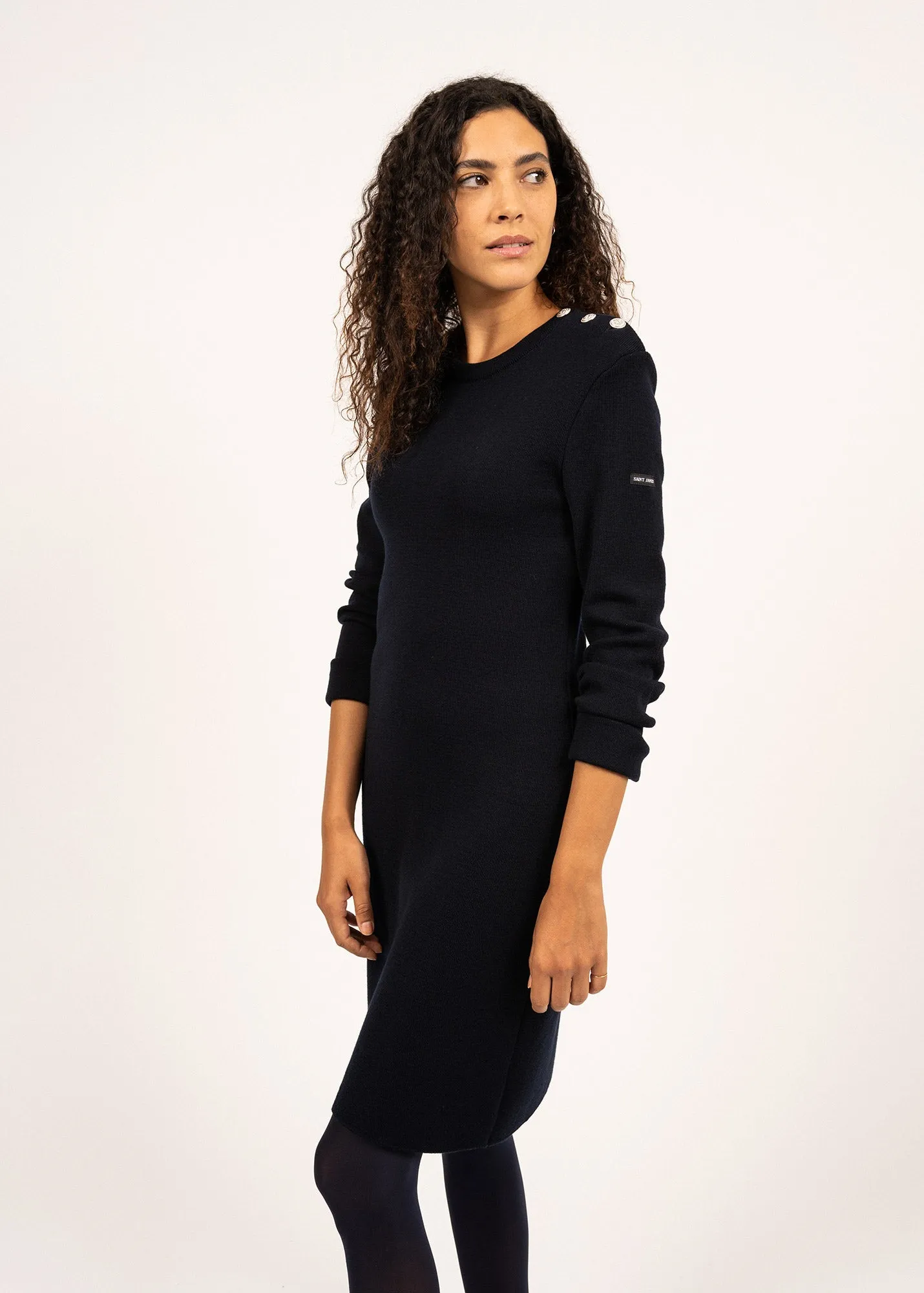 Robe pull Grande Mare - en laine (NAVY)