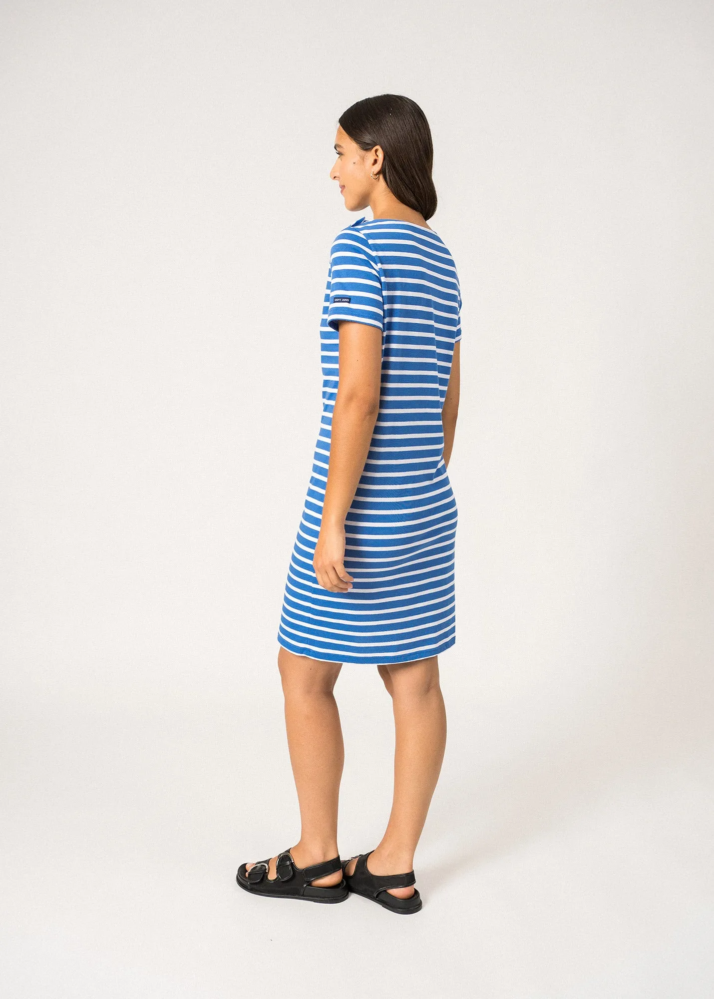 Robe raye Villefranche - en coton (MER/NEIGE)