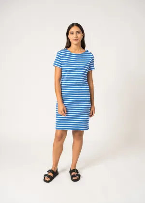 Robe raye Villefranche - en coton (MER/NEIGE)