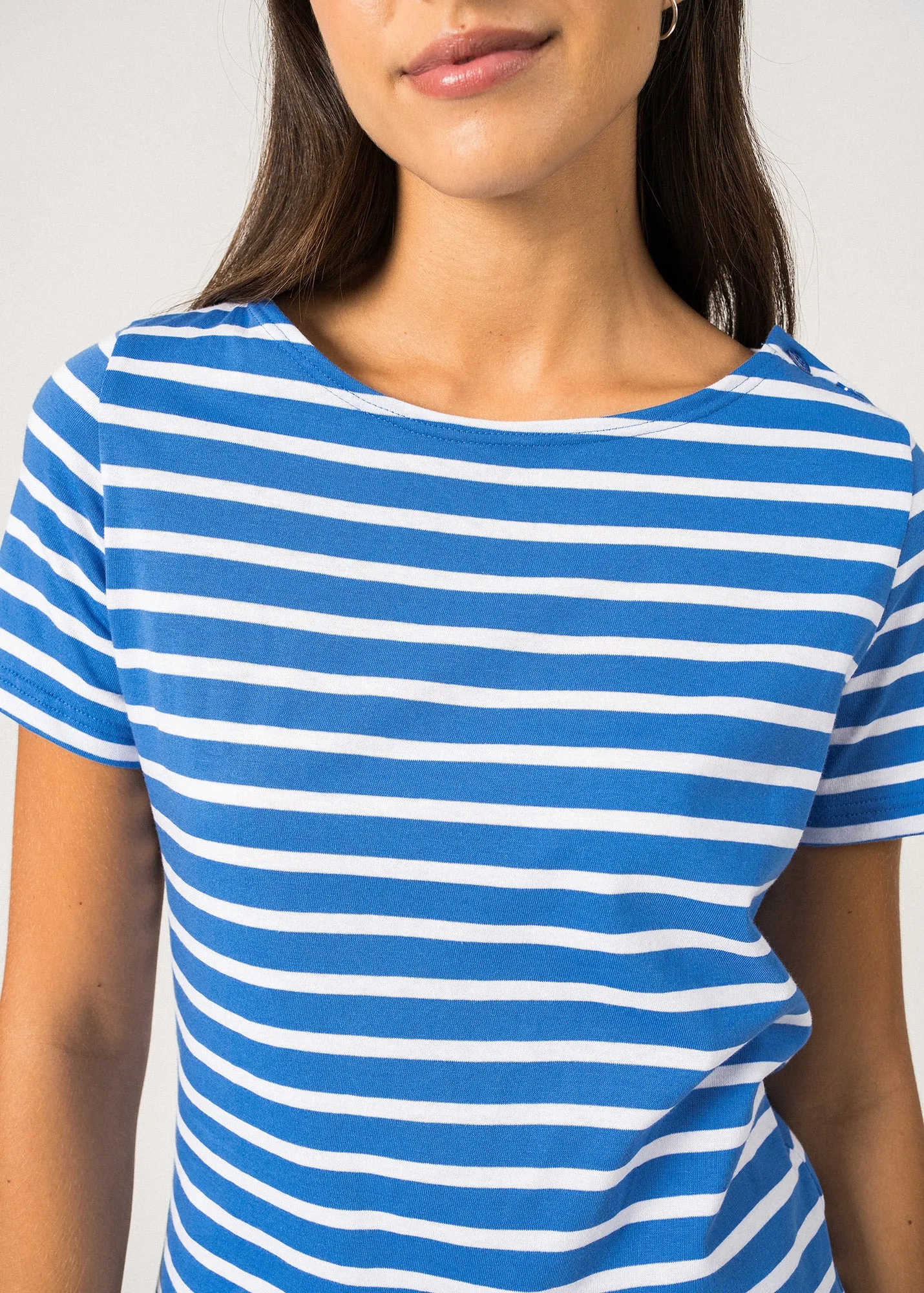 Robe raye Villefranche - en coton (MER/NEIGE)