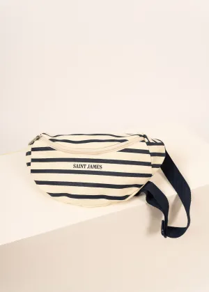 Sac banane ray - en coton (ECRU/MARINE)