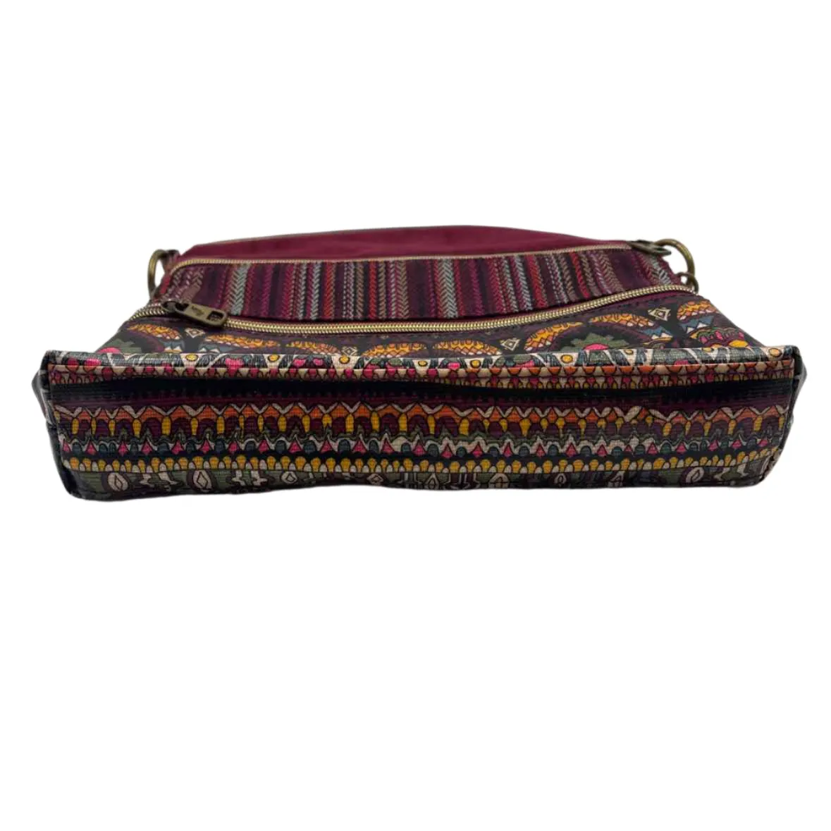 SAKROOTS Maroon & Multi Crossbody Purse