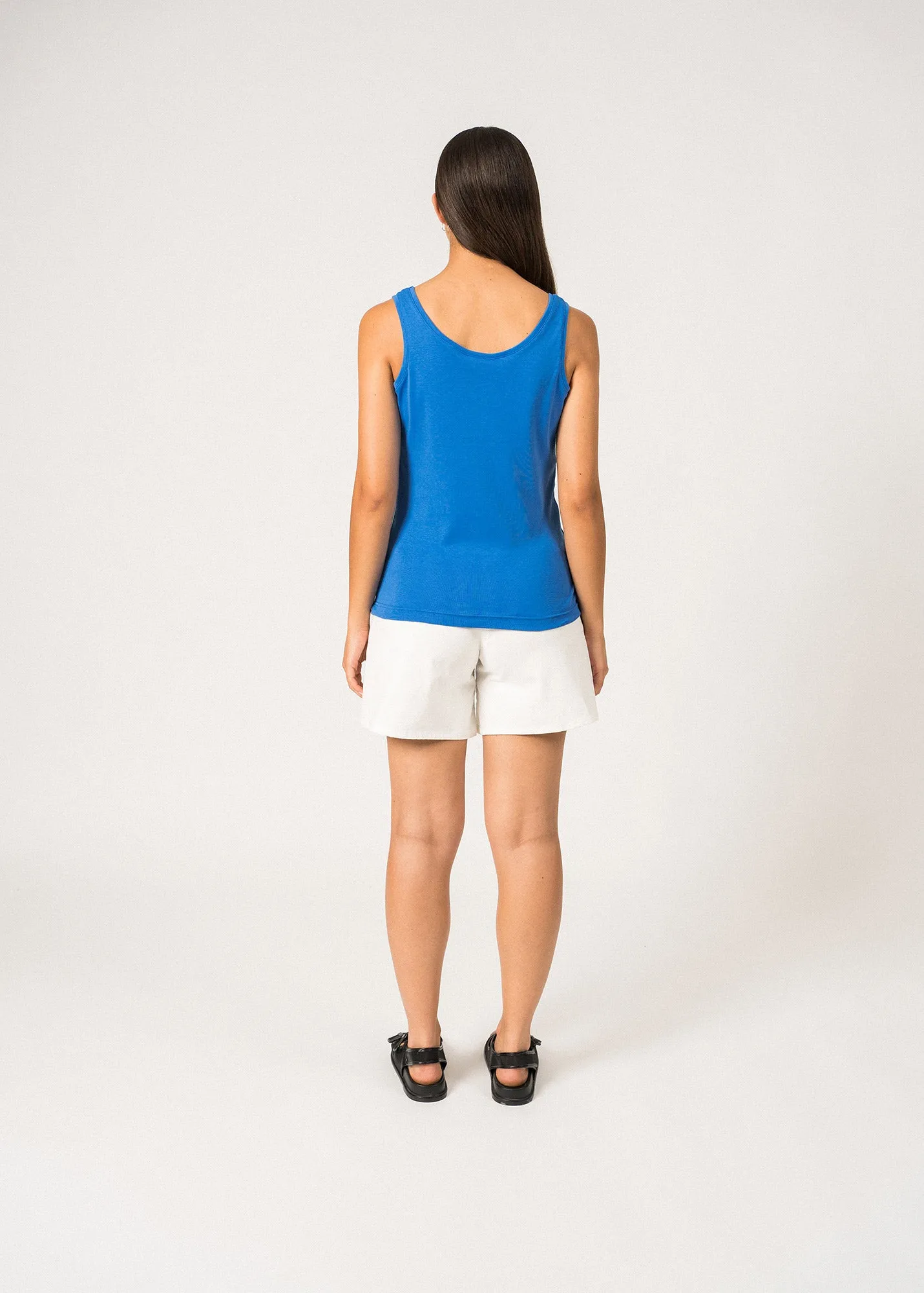 Short droit Pearl - en coton (BLANC)