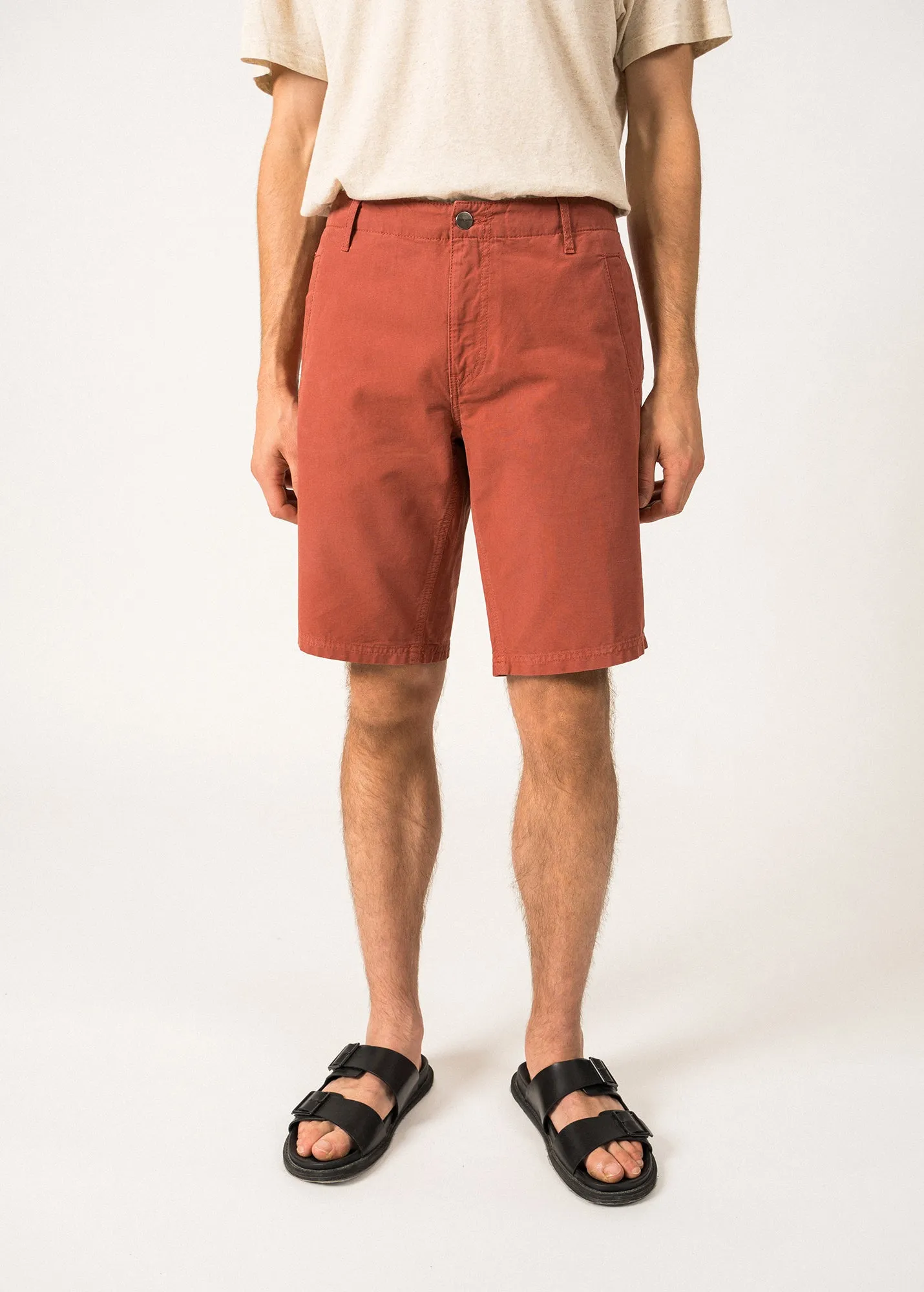 Short en toile Titus -  doubles poches (TERRACOTTA)