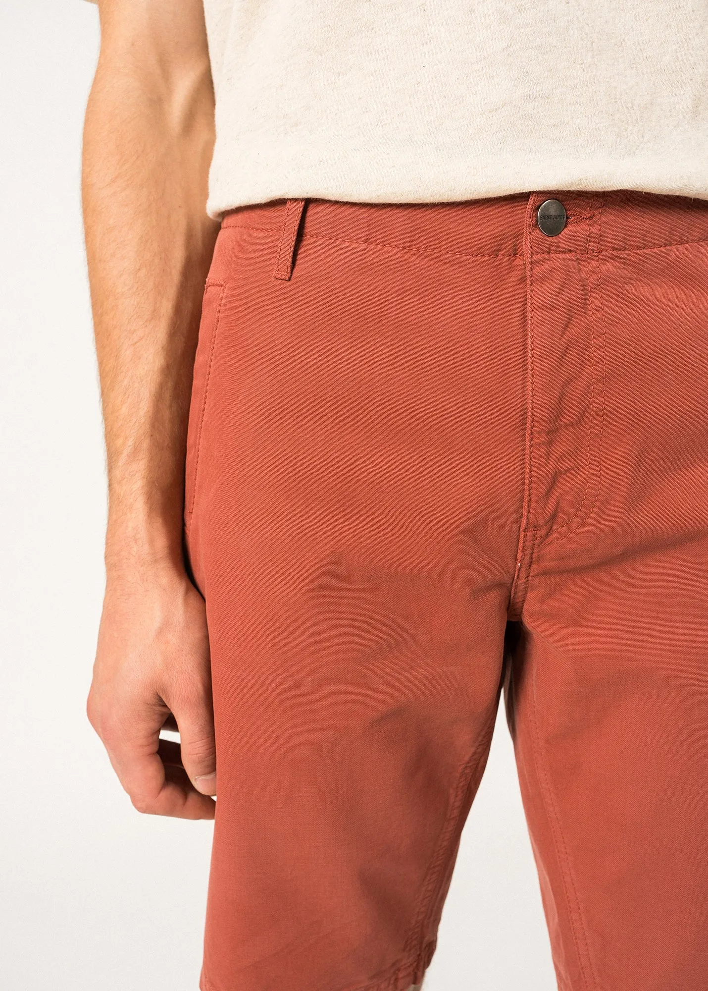 Short en toile Titus -  doubles poches (TERRACOTTA)