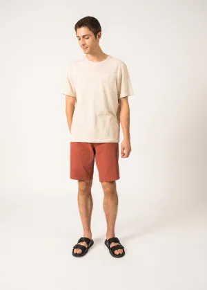 Short en toile Titus -  doubles poches (TERRACOTTA)