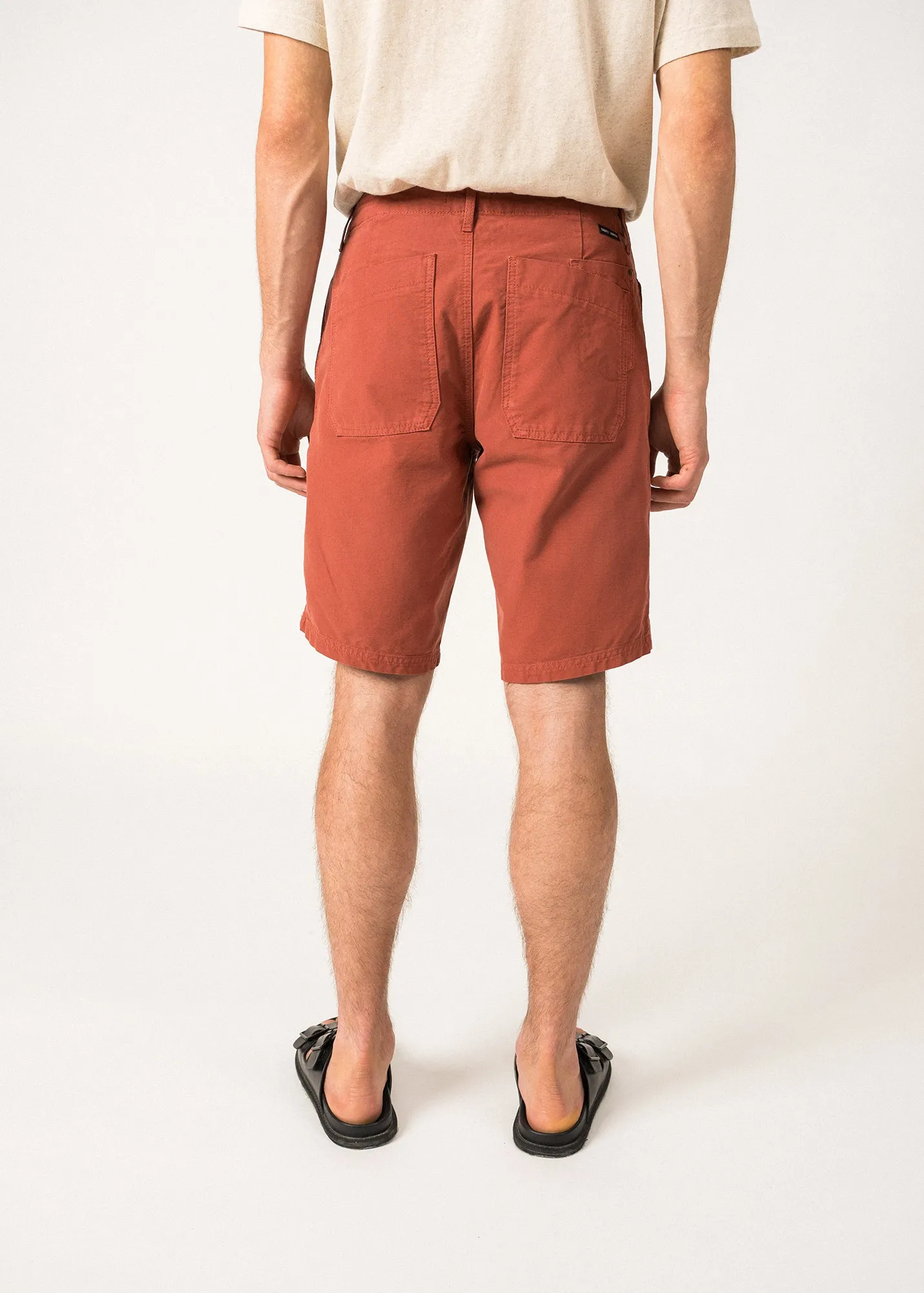 Short en toile Titus -  doubles poches (TERRACOTTA)