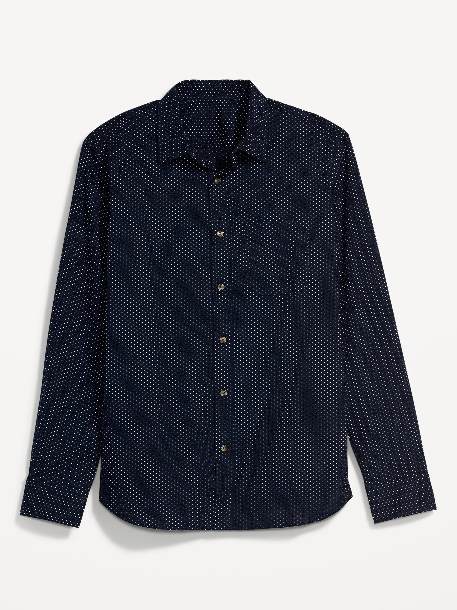 Slim-Fit Built-In Flex Everyday Dot-Print Shirt for Men