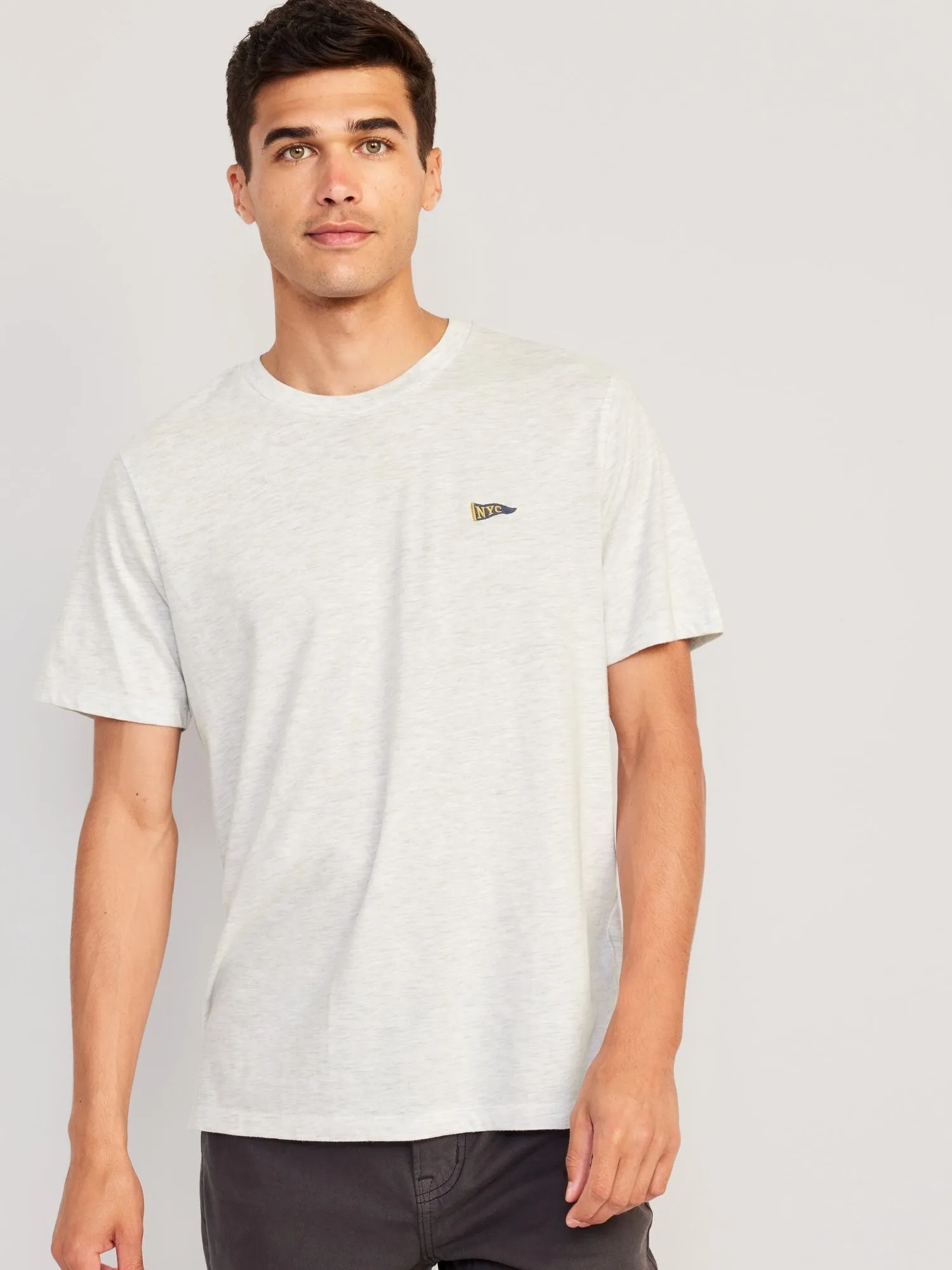 Soft-Washed Crew-Neck T-Shirt For Men