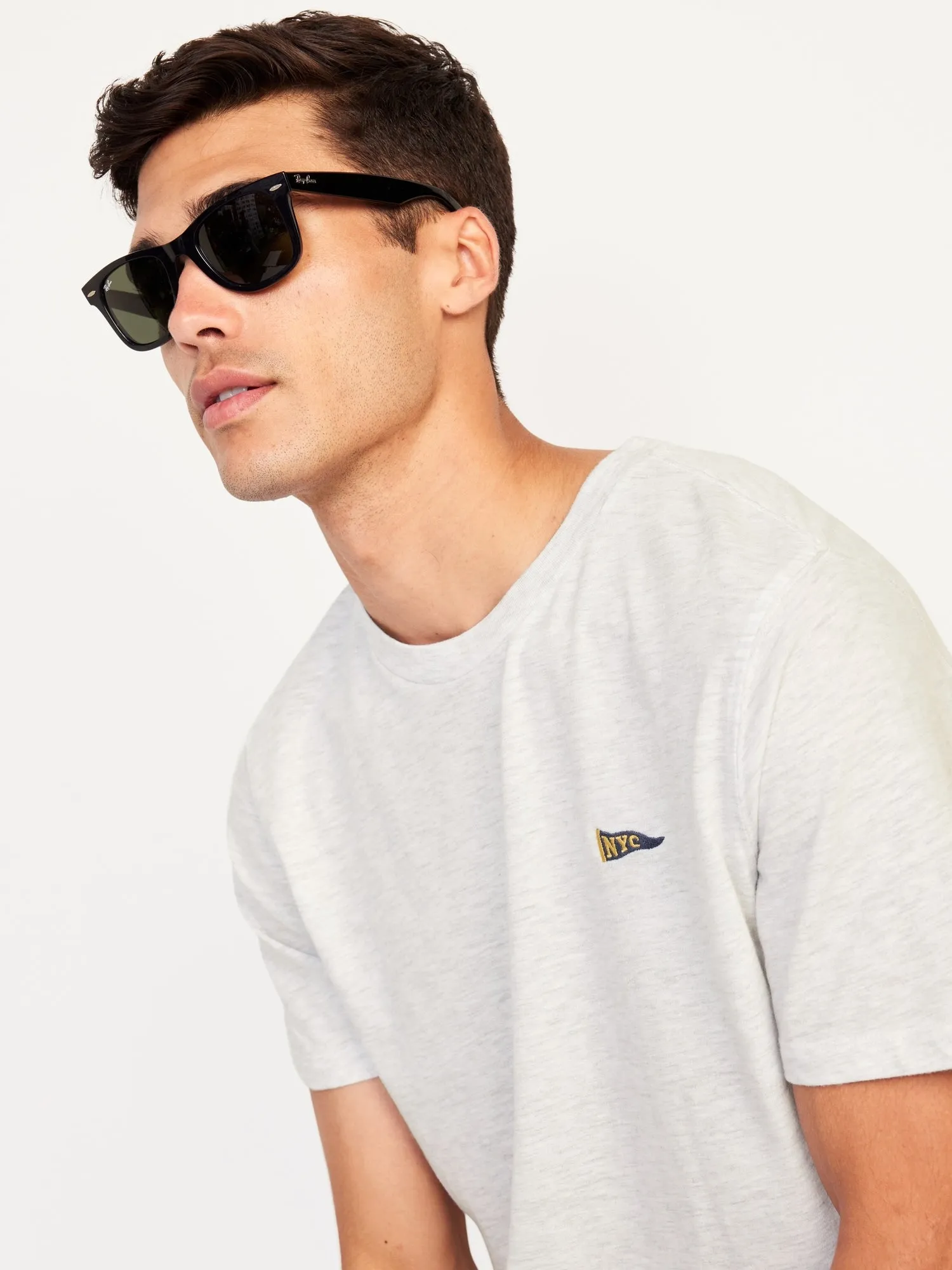 Soft-Washed Crew-Neck T-Shirt For Men