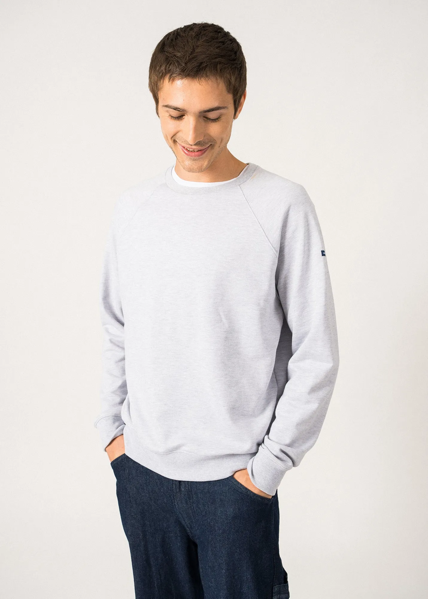 Sweat basique Joe - en coton (GRIS CHINE)