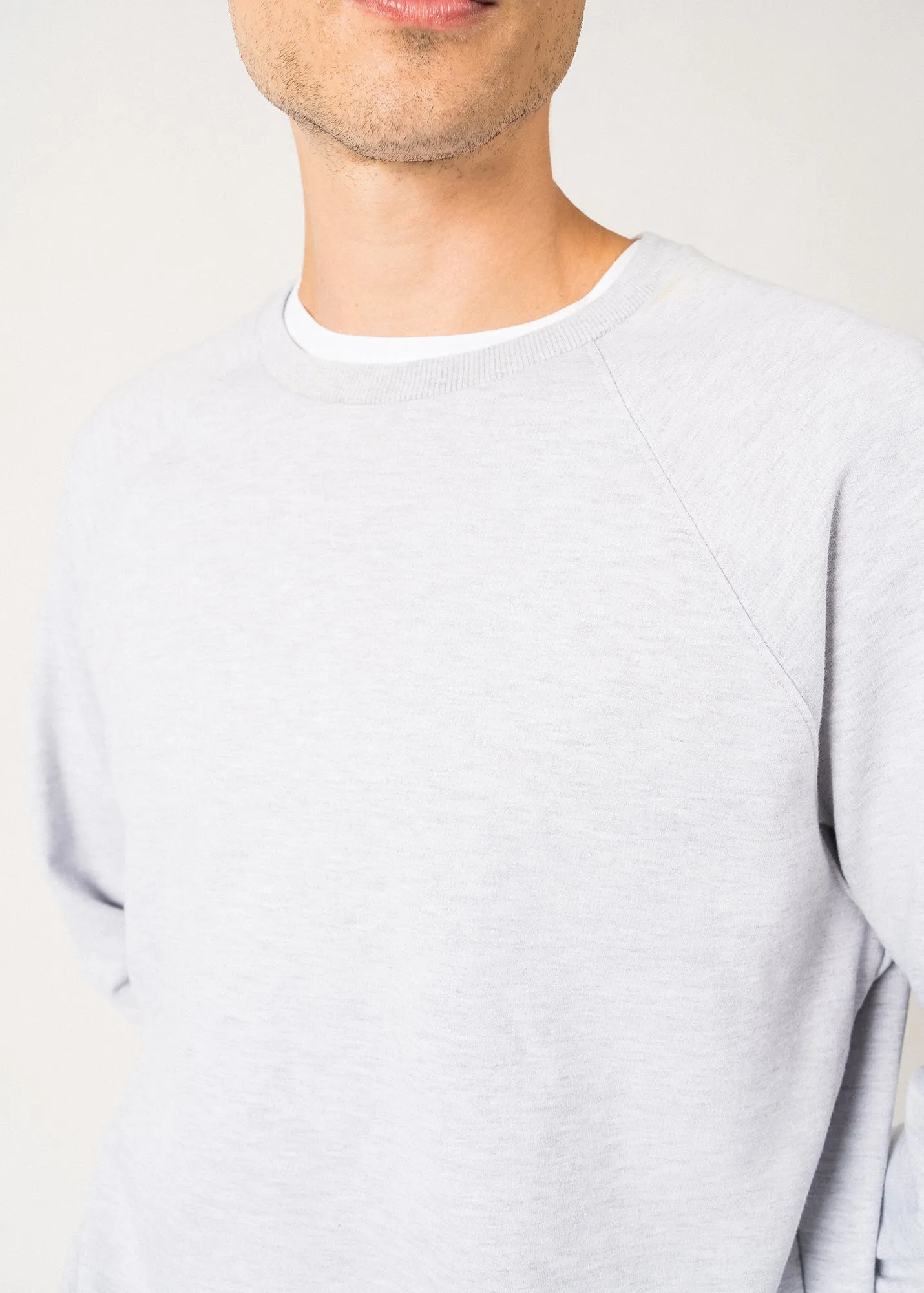 Sweat basique Joe - en coton (GRIS CHINE)