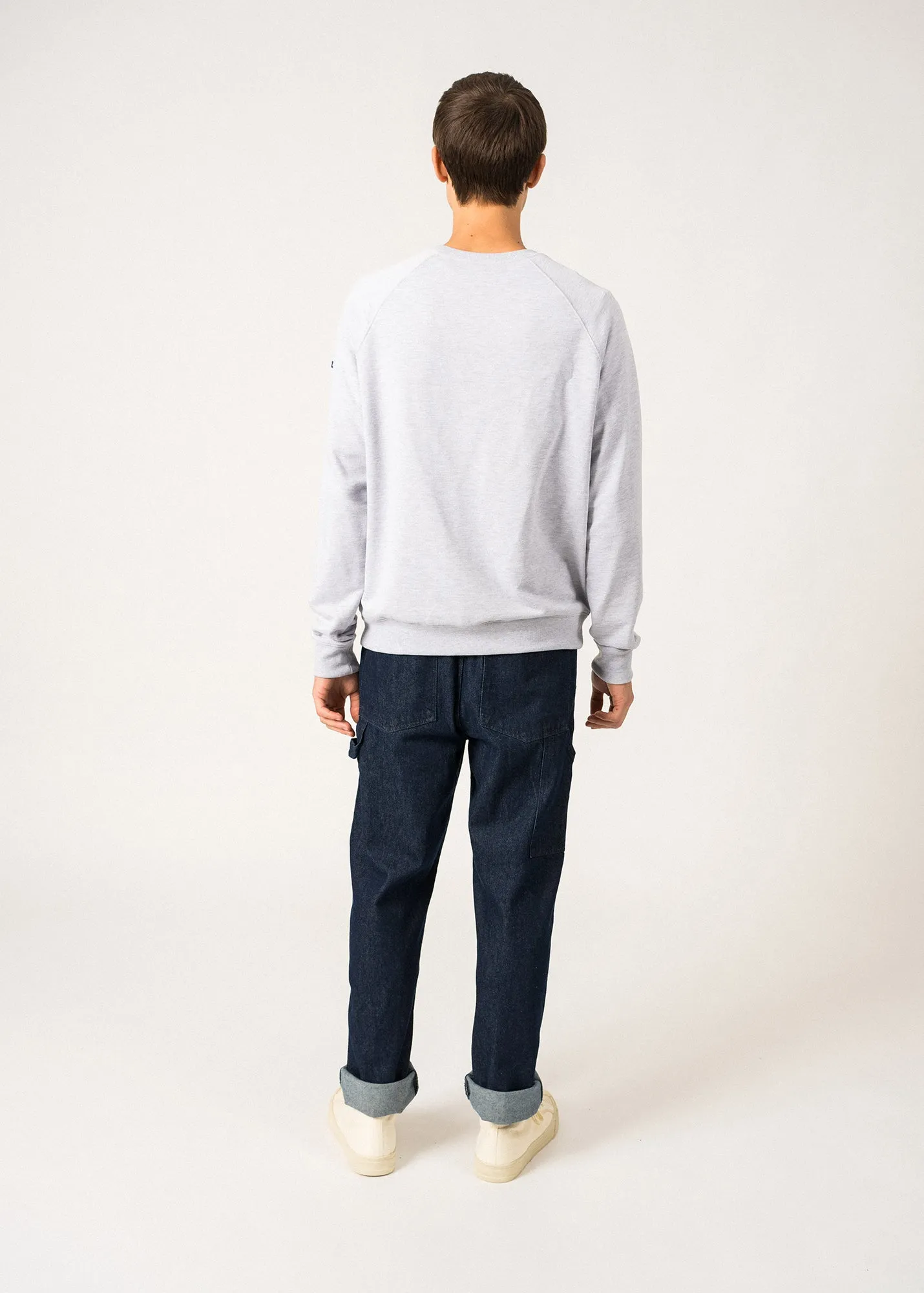 Sweat basique Joe - en coton (GRIS CHINE)