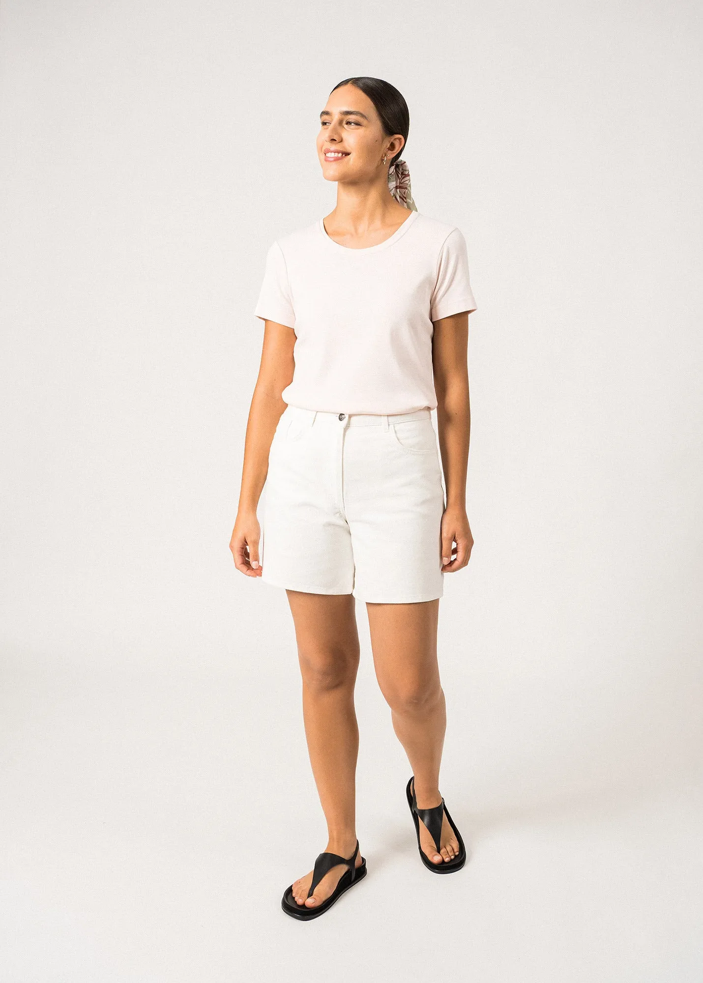 T-shirt Ajaccio - en coton (POUDRE)