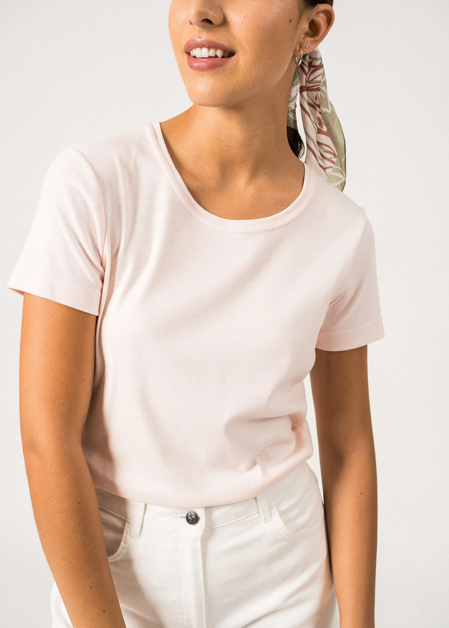 T-shirt Ajaccio - en coton (POUDRE)