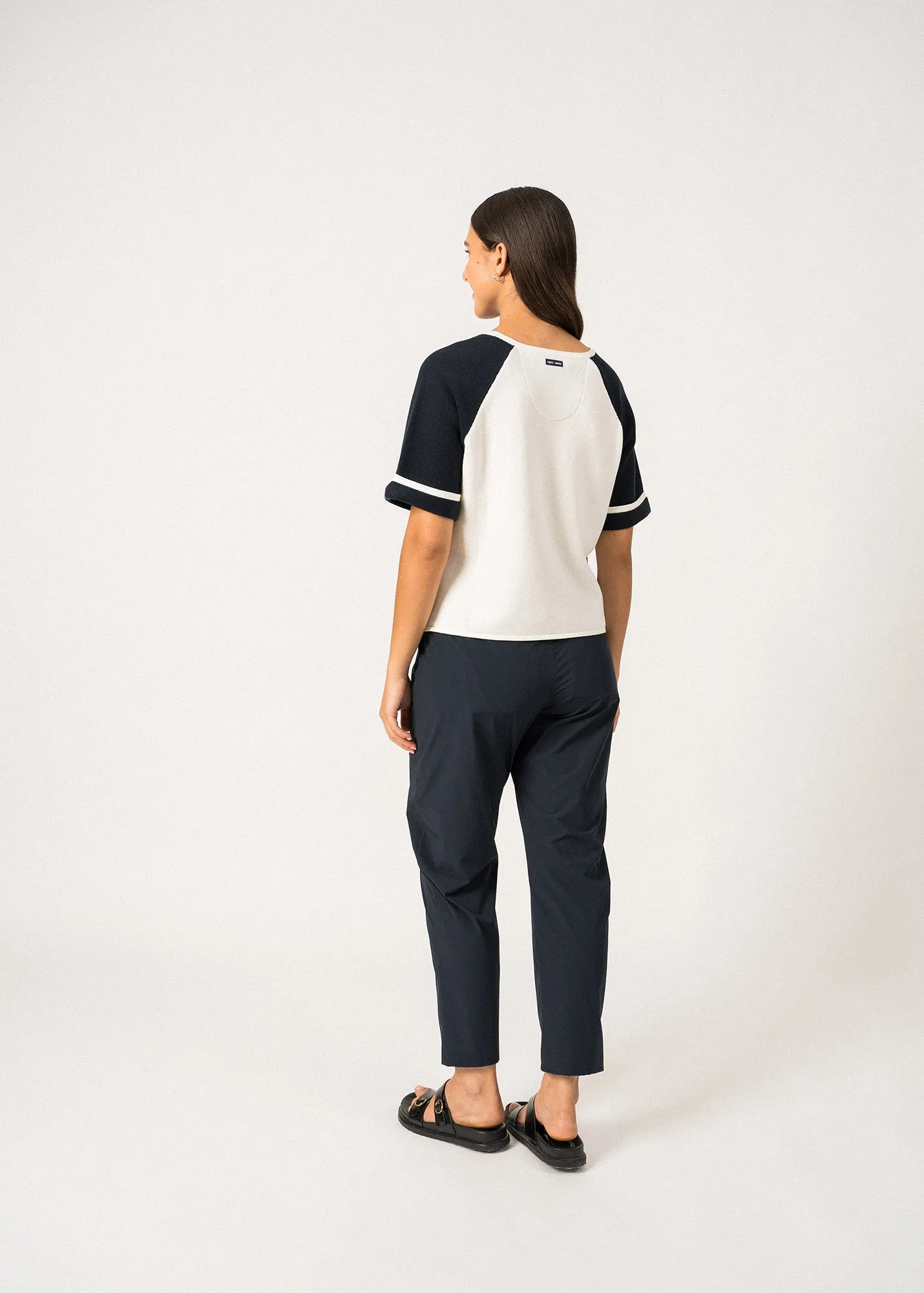 T-shirt en coton Traverse - SAINT JAMES x Isabelle Ballu (ECUME/MARINE)