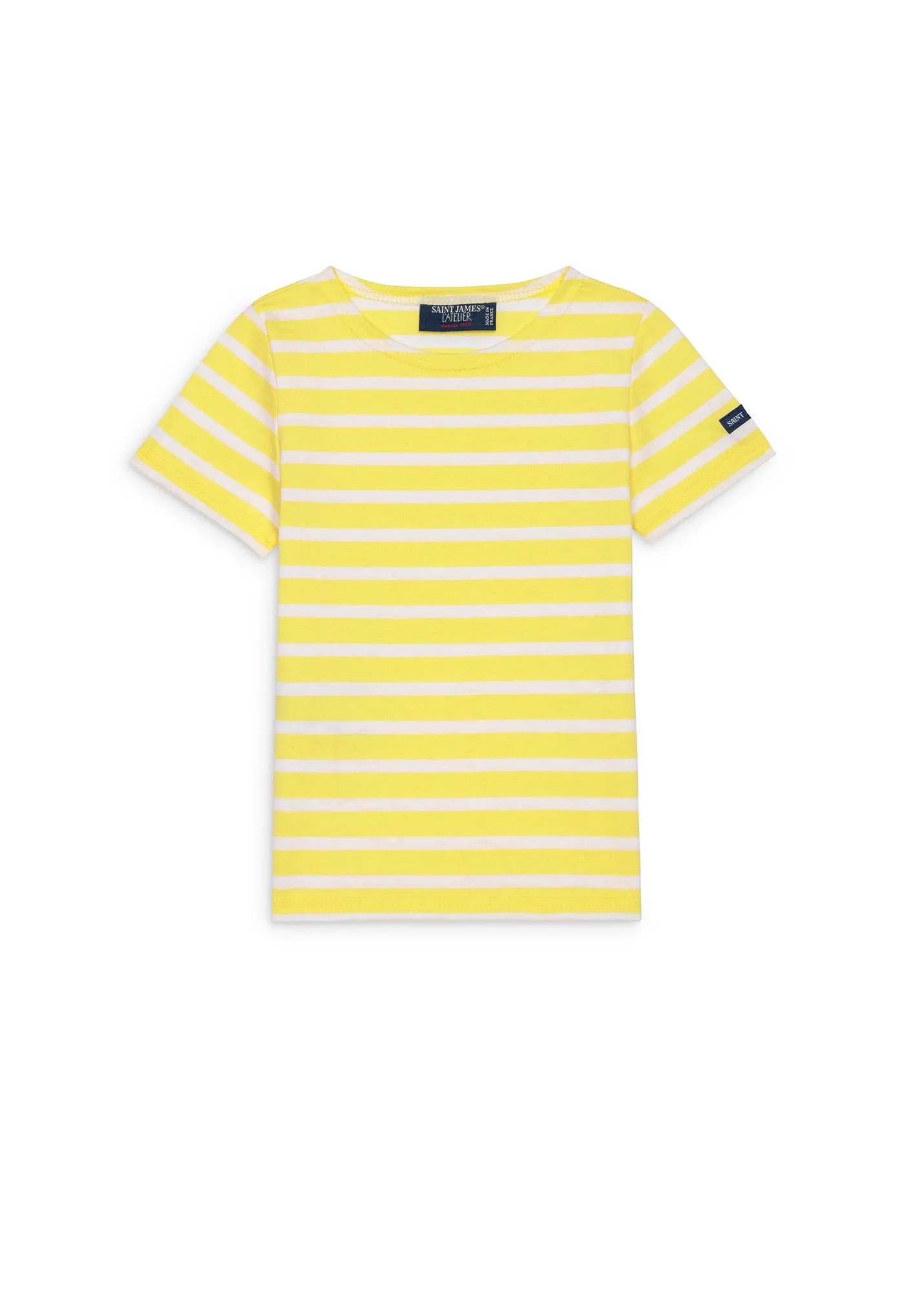 T-shirt marinire enfant Levant - en coton lger (ACIDULE/NEIGE)