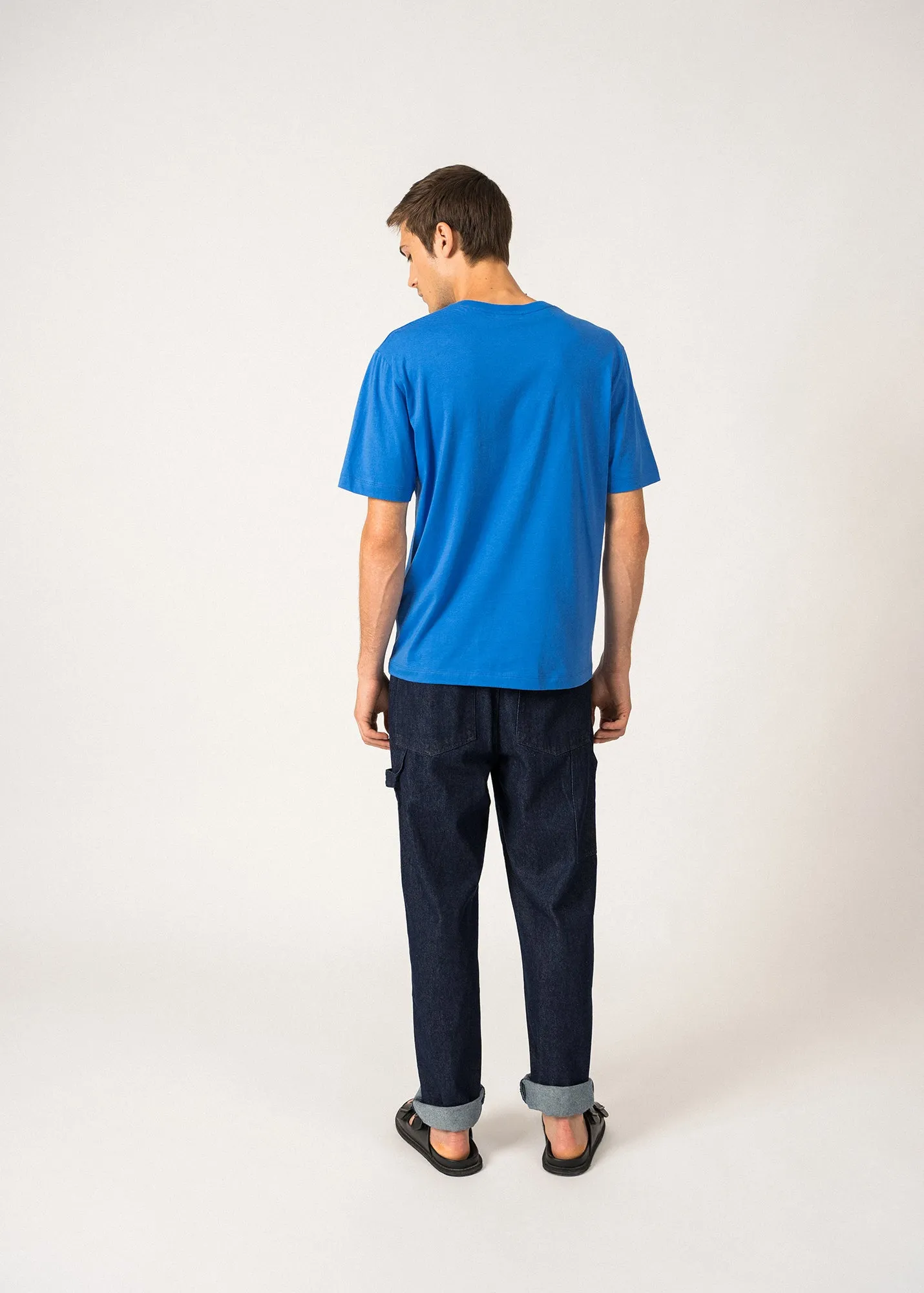 T-shirt  motif John - en coton (MER/MARINE)