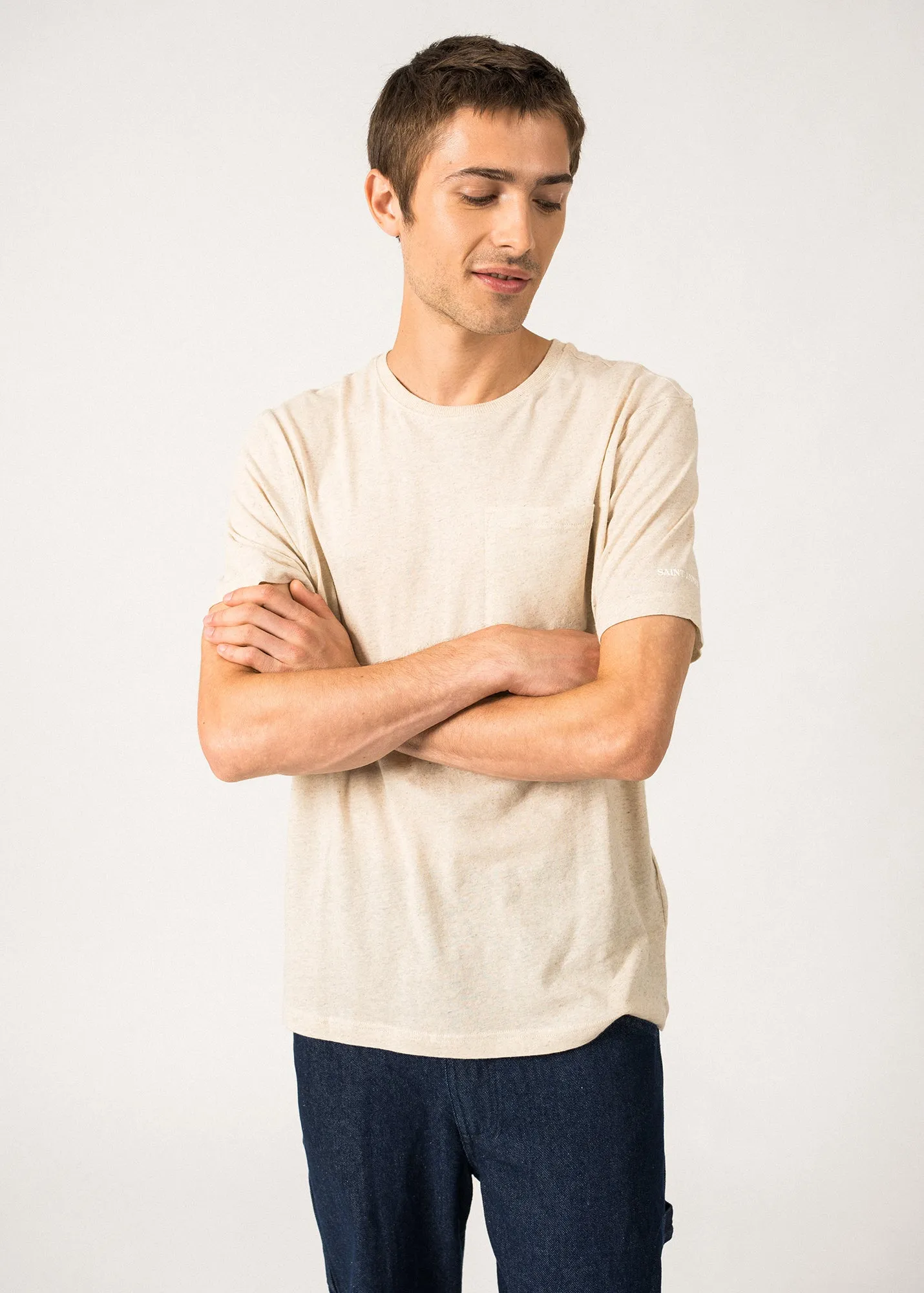 T-shirt Perry - en coton et lin (NATUREL)