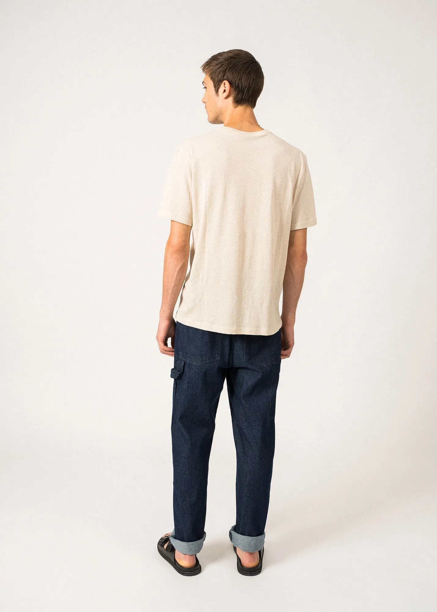 T-shirt Perry - en coton et lin (NATUREL)