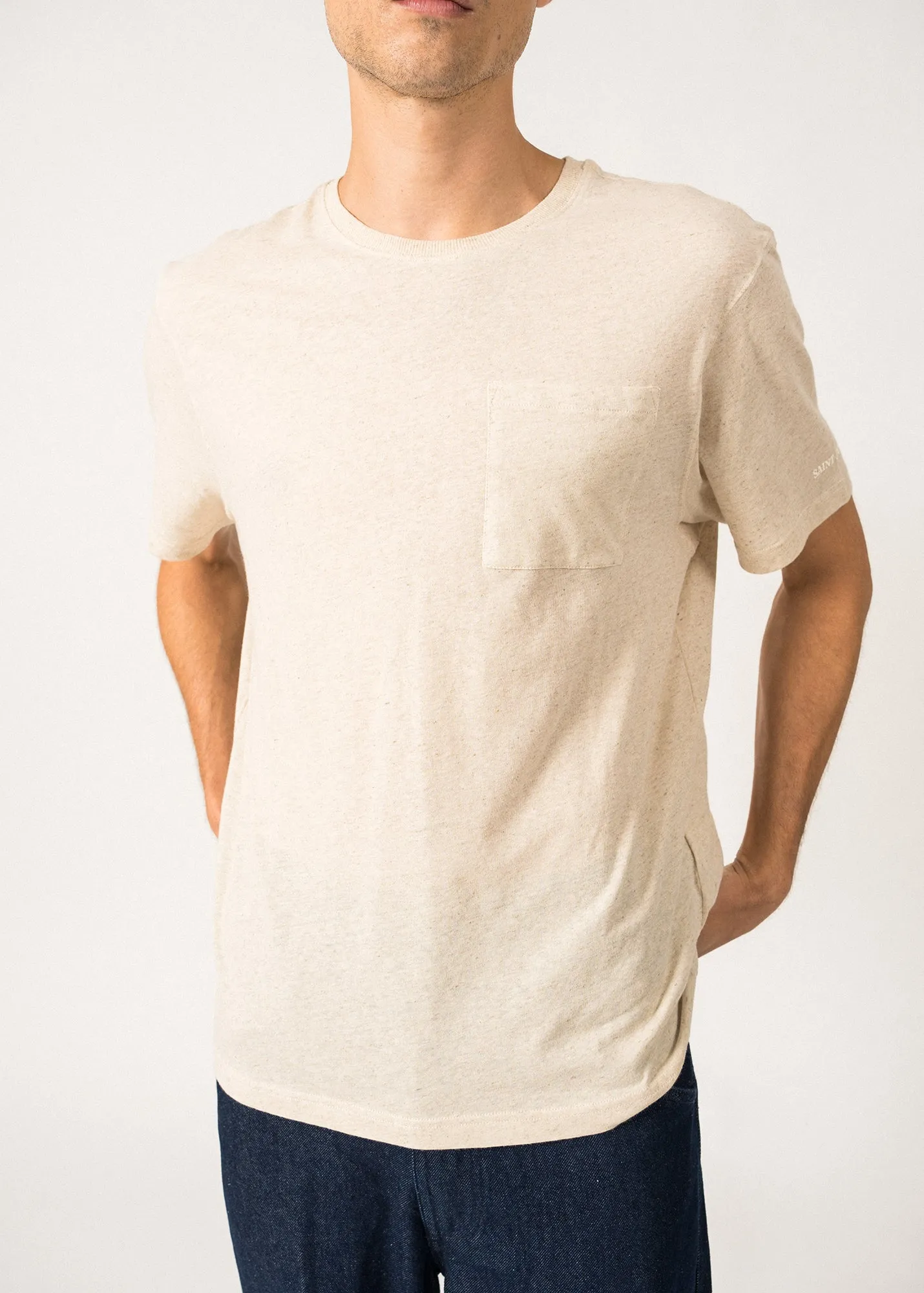 T-shirt Perry - en coton et lin (NATUREL)