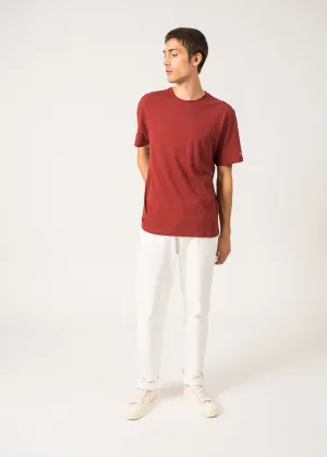 T-shirt Perry - en coton et lin (TERRACOTTA)