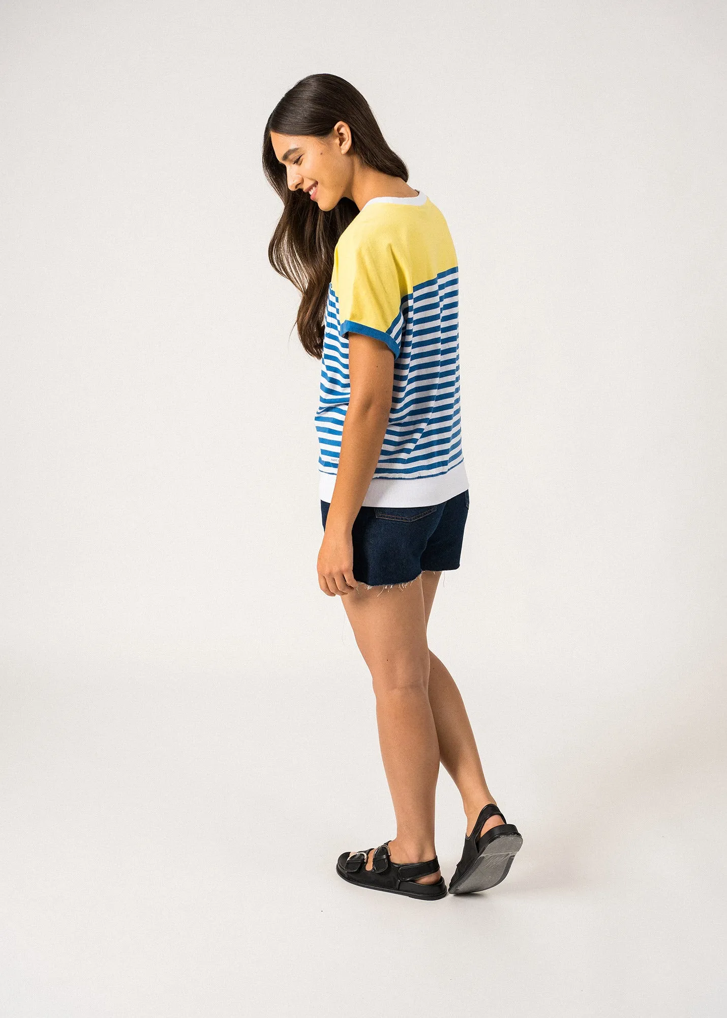 T-shirt ray Enora - en coton (CAP GRAPHIC)