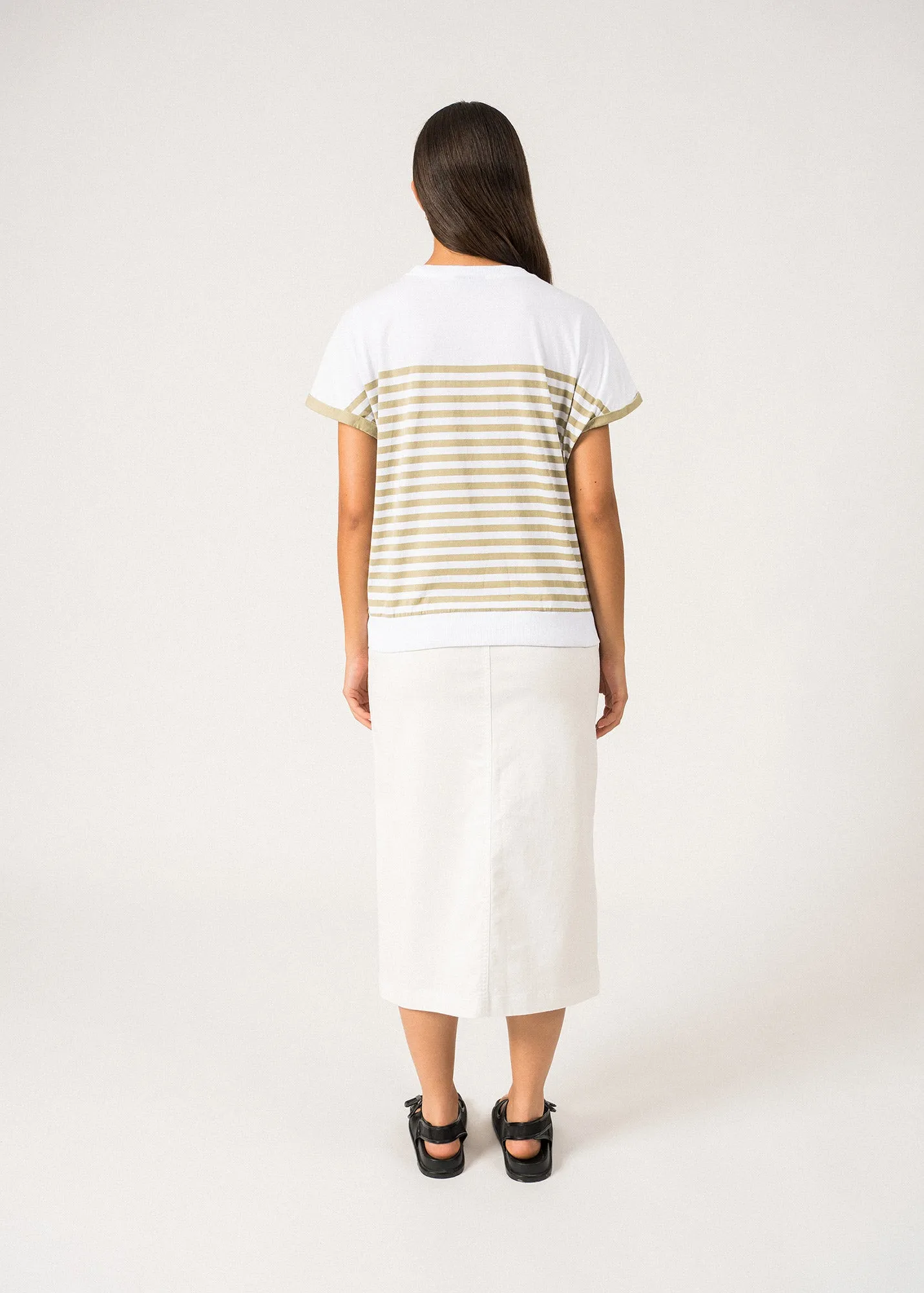 T-shirt ray Enora - en coton (PROMENADE)